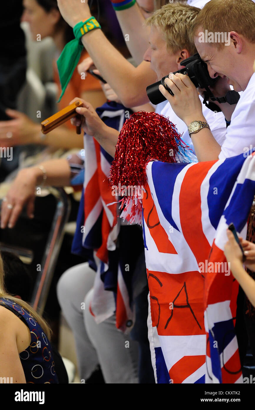 30.08.2012 Stratford, England. in Aktion während der am Tag 1 der Paralympischen Spiele in London 2012 im Aquatics Centre. Stockfoto