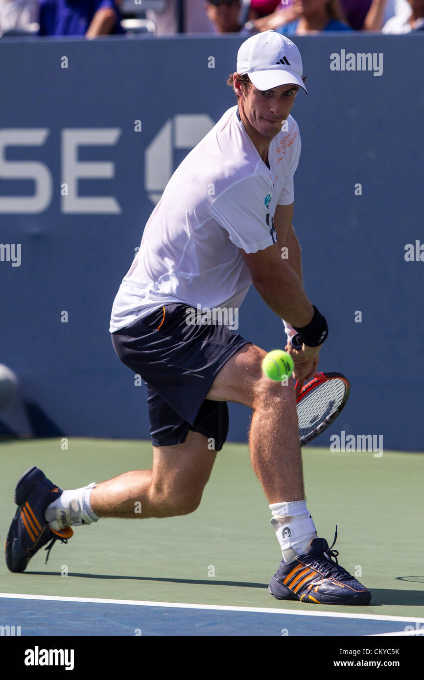 Andy Murray (GBR) auf das Jahr 2012 uns Open Tennisturnier, Flushing, New York. USA. 1. September. Stockfoto