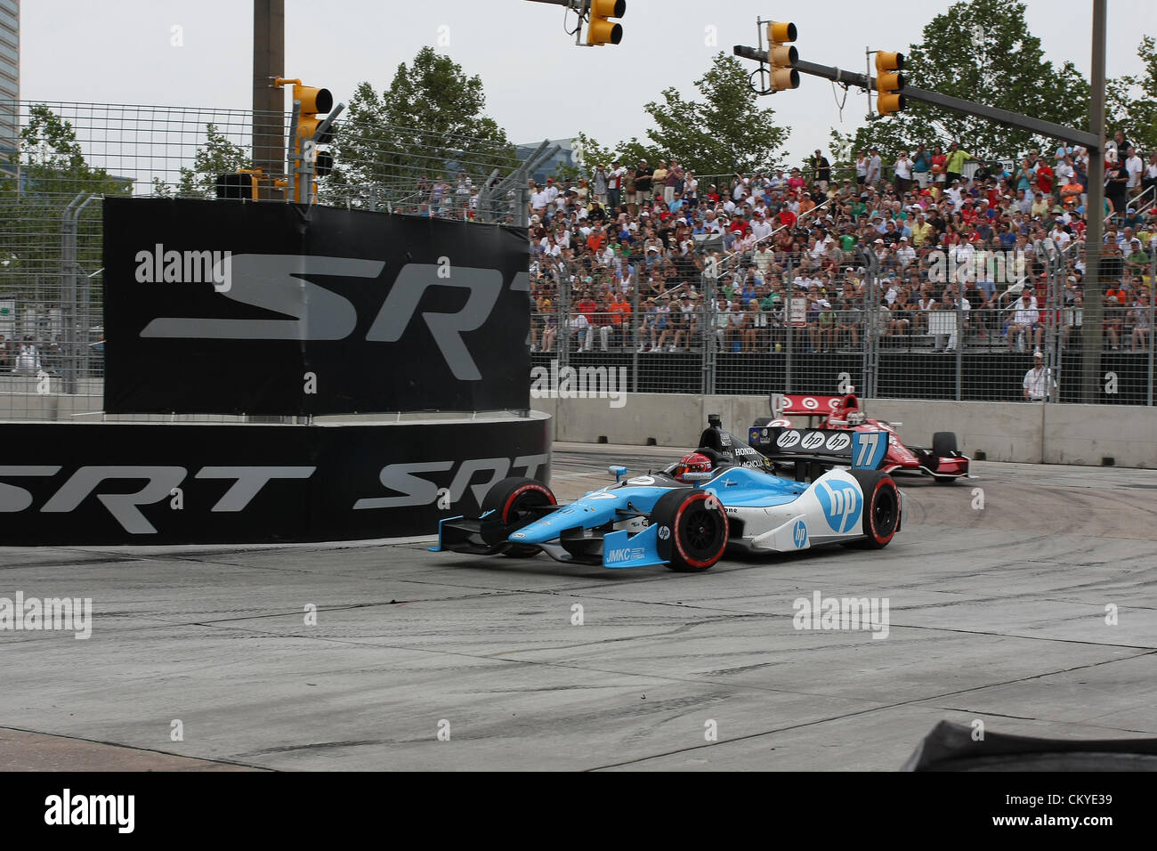 2. September 2012 - Baltimore, Maryland, USA - Indycar, Grand Prix von Baltimore, Baltimore, MD, August 31-September 2 2012, SIMON PAGENAUD, Schmidt/Hamilton Racing (Kredit-Bild: © Ron Bijlsma/ZUMAPRESS.com) Stockfoto