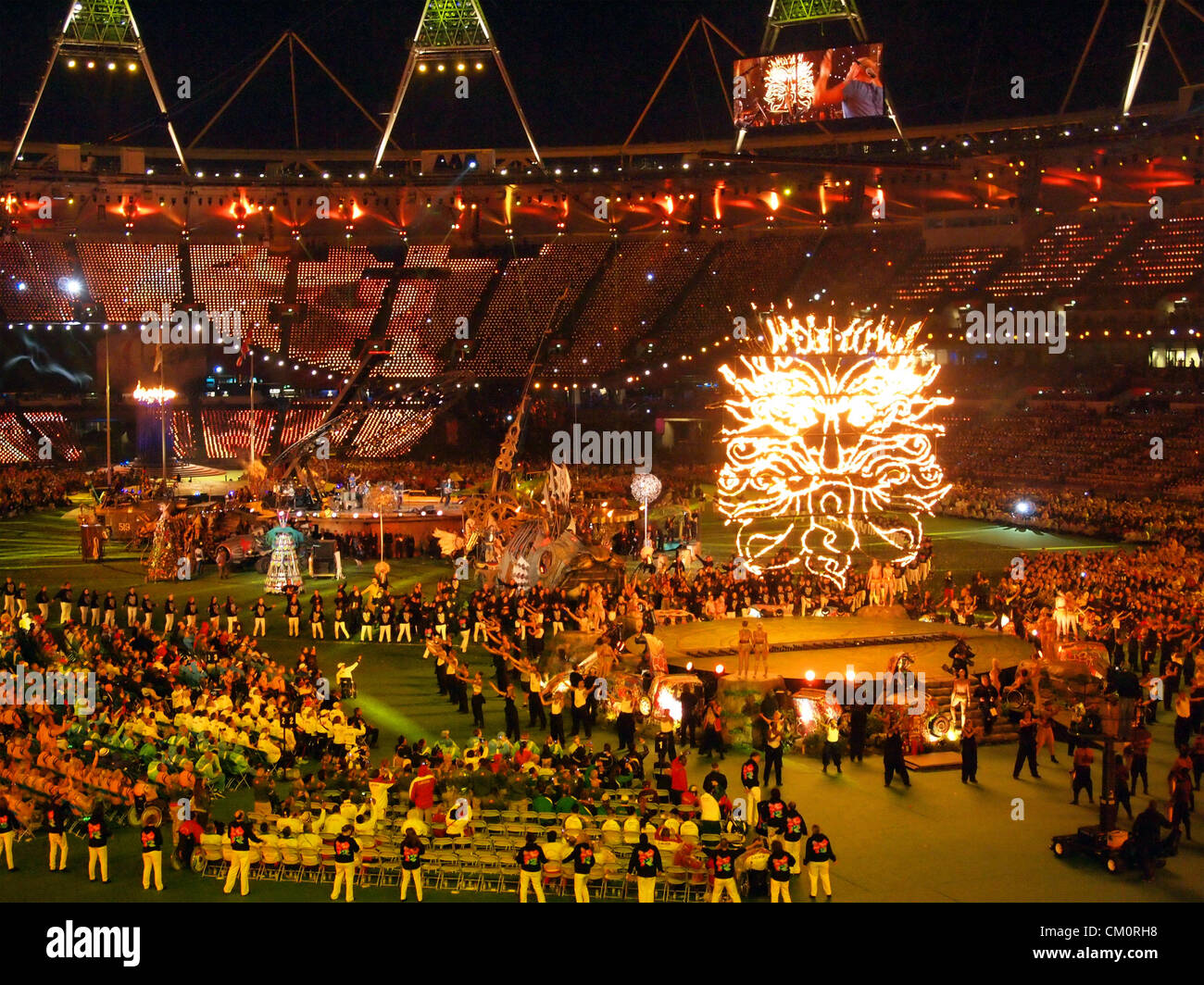 London, UK, 9. September 2012. London 2012 Paralympics Abschlussfeier. Stockfoto