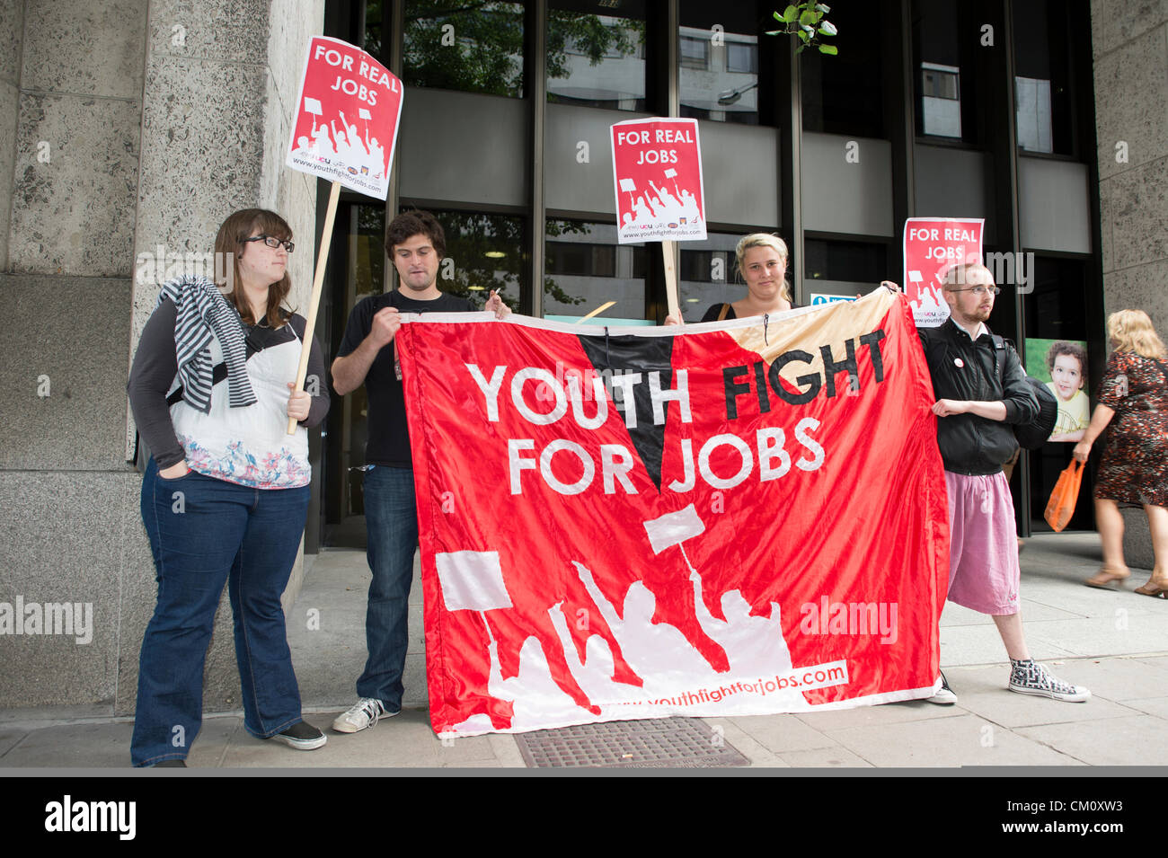 DWP Büros, Caxton House, London, UK. 10. September 2012. Vier