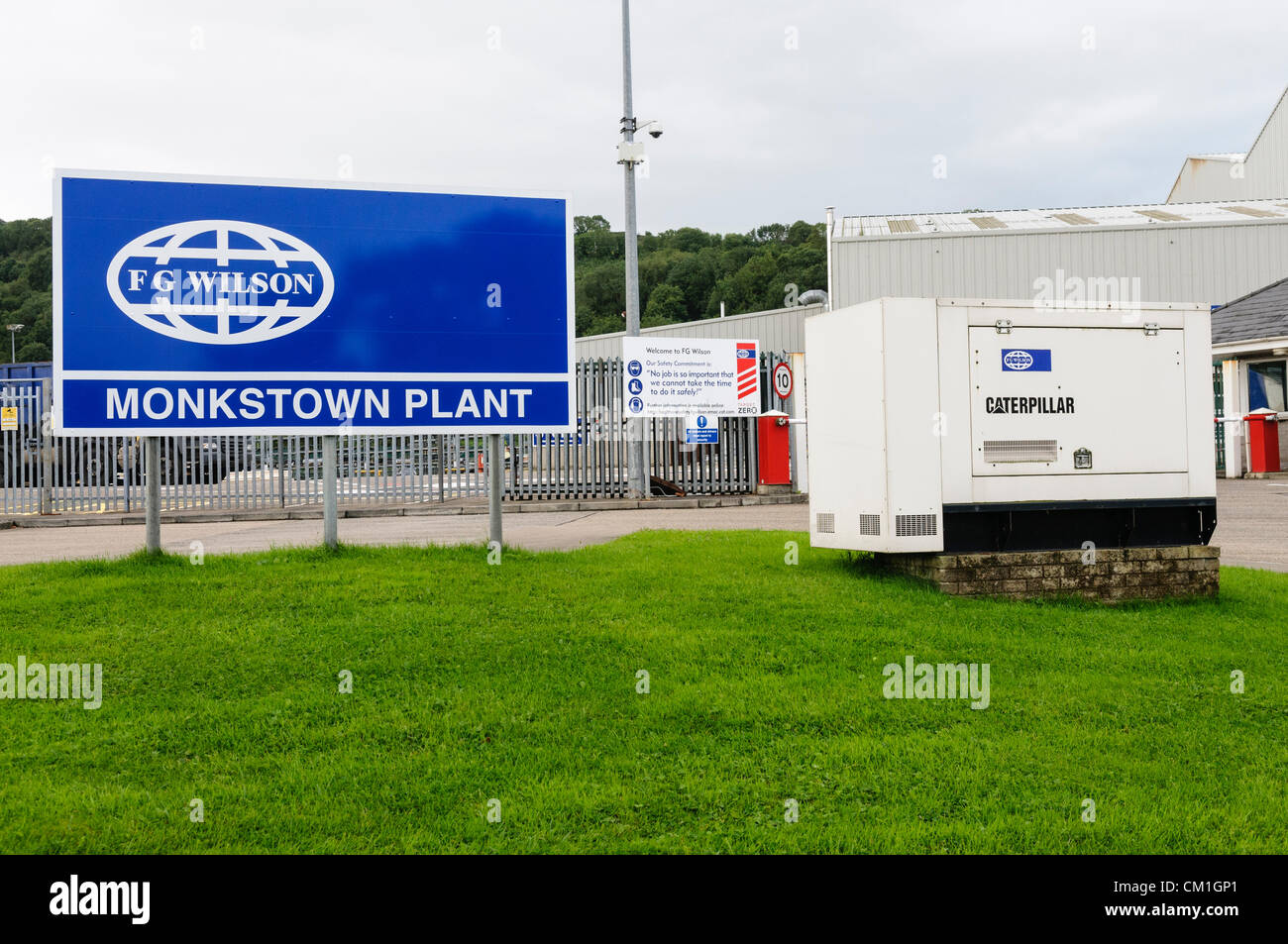 Nordirland, Belfast 14.09.2012 - FG Wilson, Northern Ireland viertgrößte Arbeitgeber und Hersteller von Diesel-Generatoren, kündigt erhebliche Arbeitsplatzverluste mit bis zu 1000 Personen ihren Arbeitsplatz zu verlieren. Stockfoto