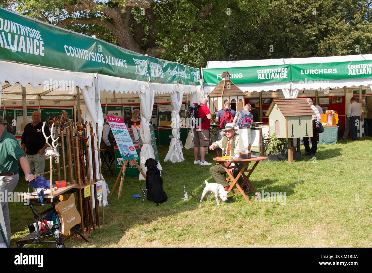 15.09.2012 - Midland Spiel Messe am Weston Park Shropshire. Countryside Alliance Stockfoto