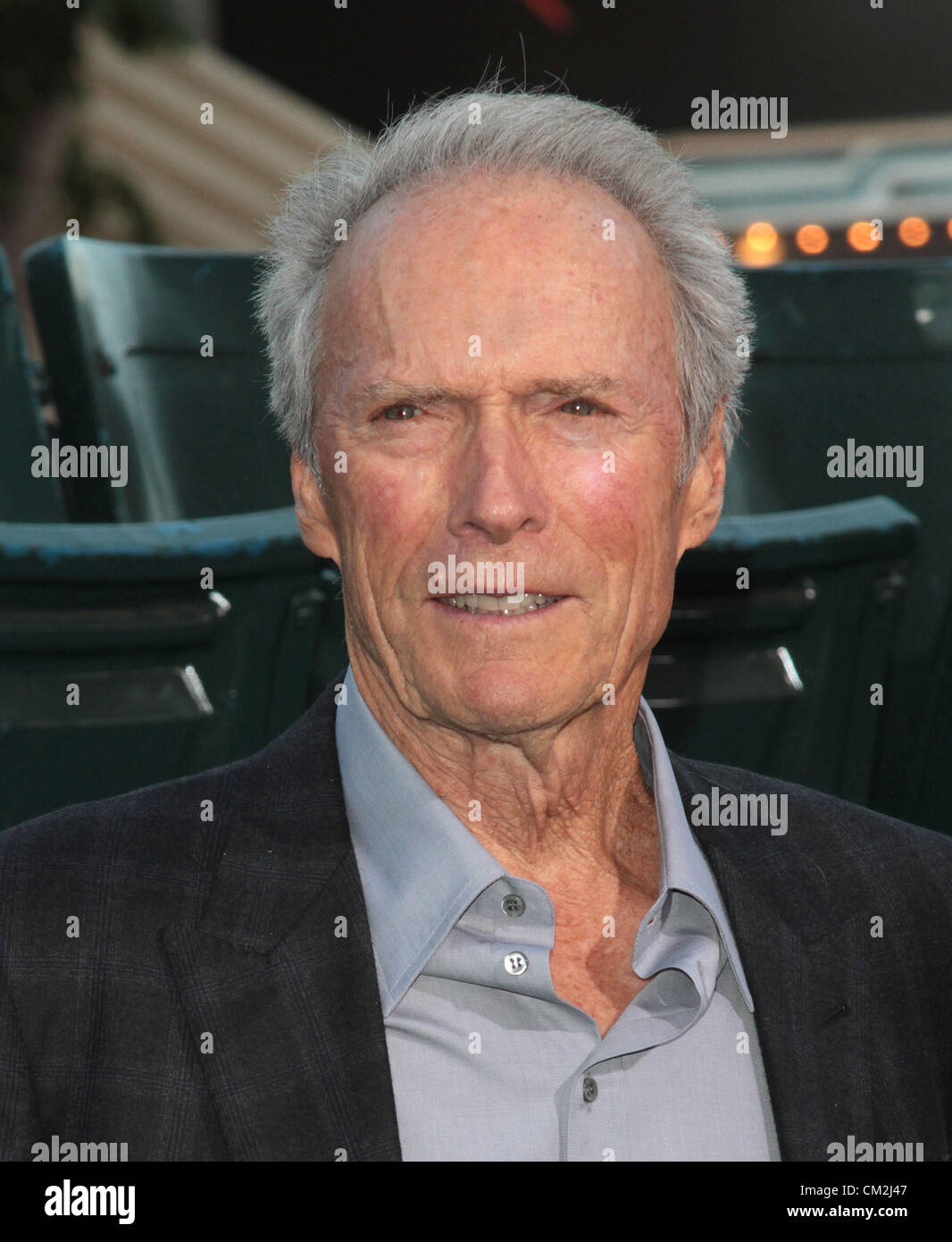 CLINT EASTWOOD-PROBLEME MIT DER KURVE. LOS ANGELES Kalifornien USA 19. September 2012 PREMIERE Stockfoto