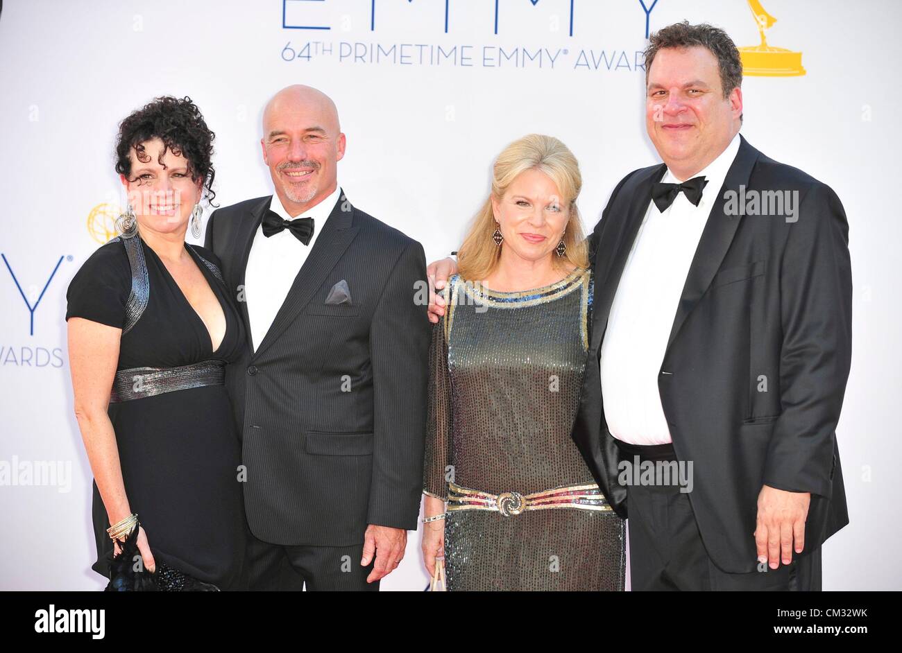 Susie Essman Gäste Jeff Garlin arrivals64th Primetime Emmy Awards - Ankünfte Nokia Theatre L.A. LIVE Los Angeles CA September Stockfoto