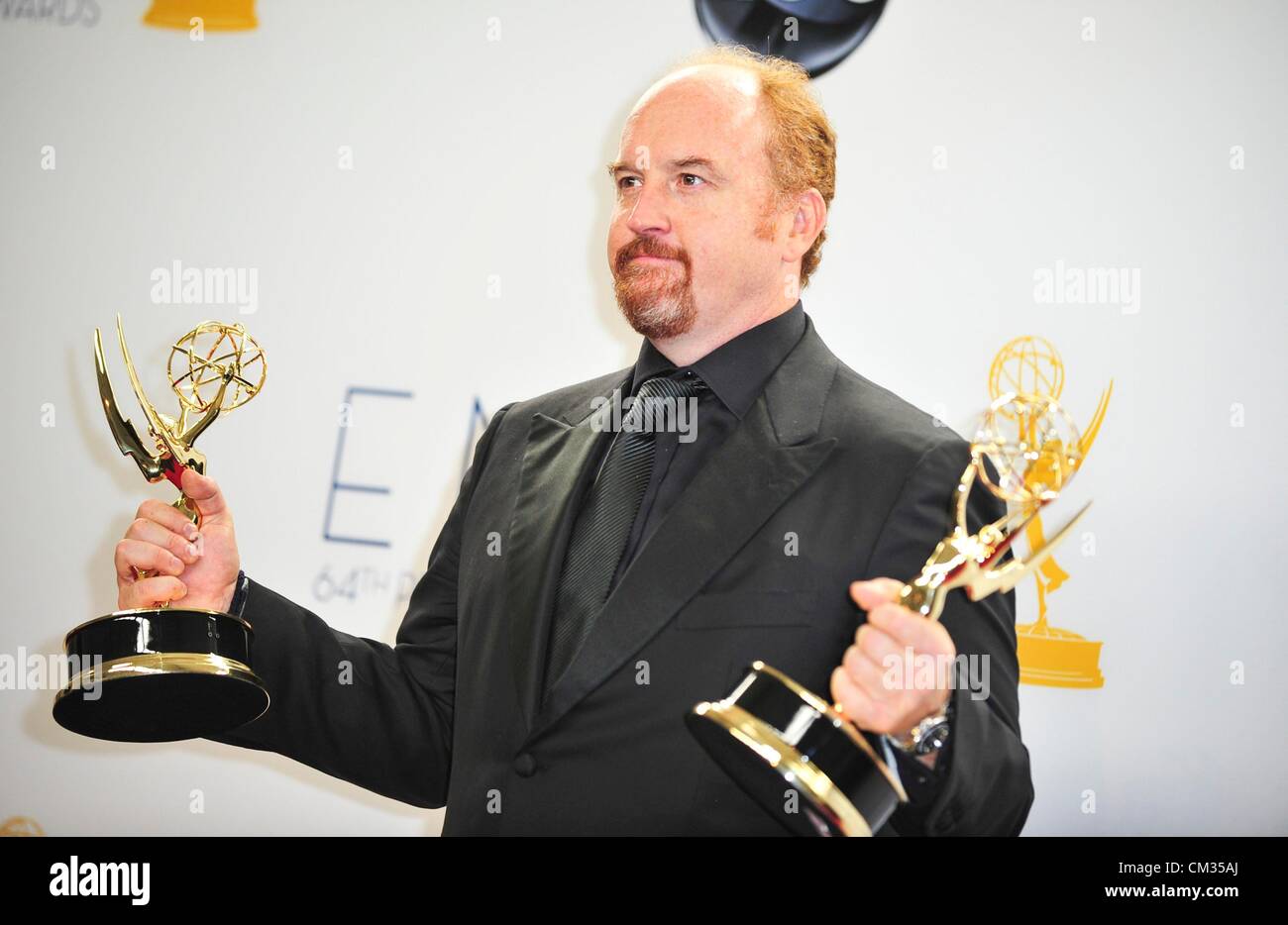 Louis C.K Inpress room64th Primetime Emmy Awards - Presse Raum Nokia Theatre L.A. LIVE Los Angeles CA 23. September 2012 Foto Stockfoto