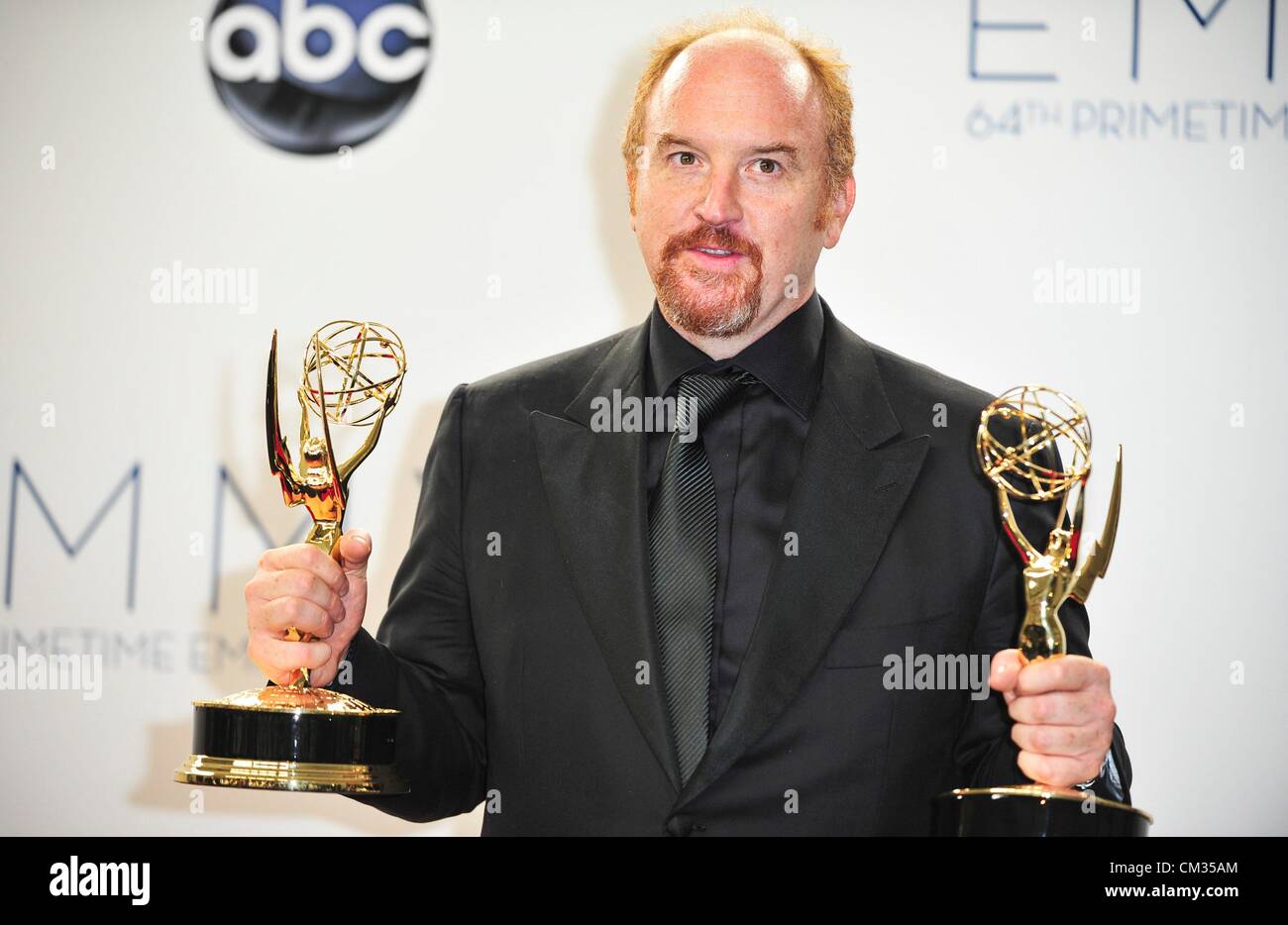 Louis C.K Inpress room64th Primetime Emmy Awards - Presse Raum Nokia Theatre L.A. LIVE Los Angeles CA 23. September 2012 Foto Stockfoto