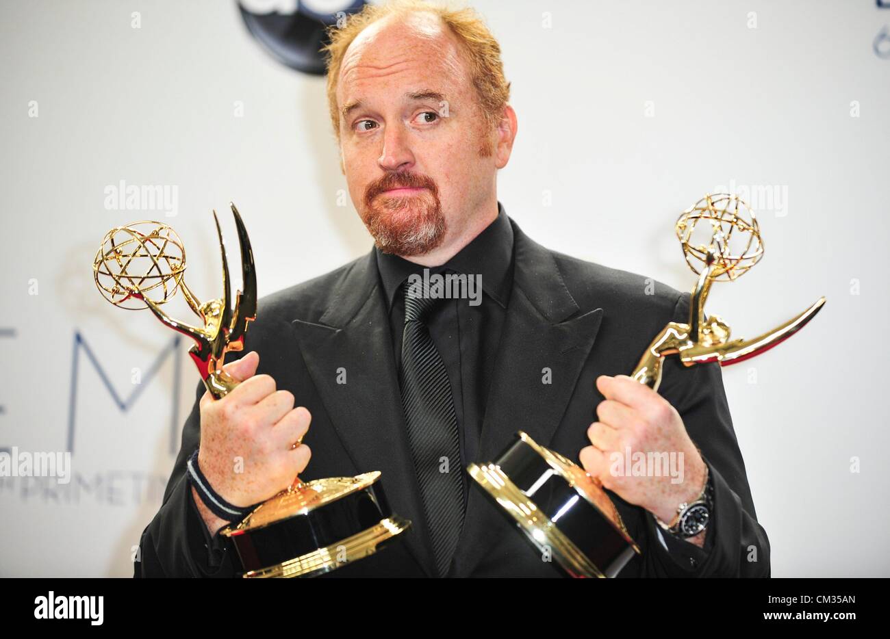 Louis C.K Inpress room64th Primetime Emmy Awards - Presse Raum Nokia Theatre L.A. LIVE Los Angeles CA 23. September 2012 Foto Stockfoto