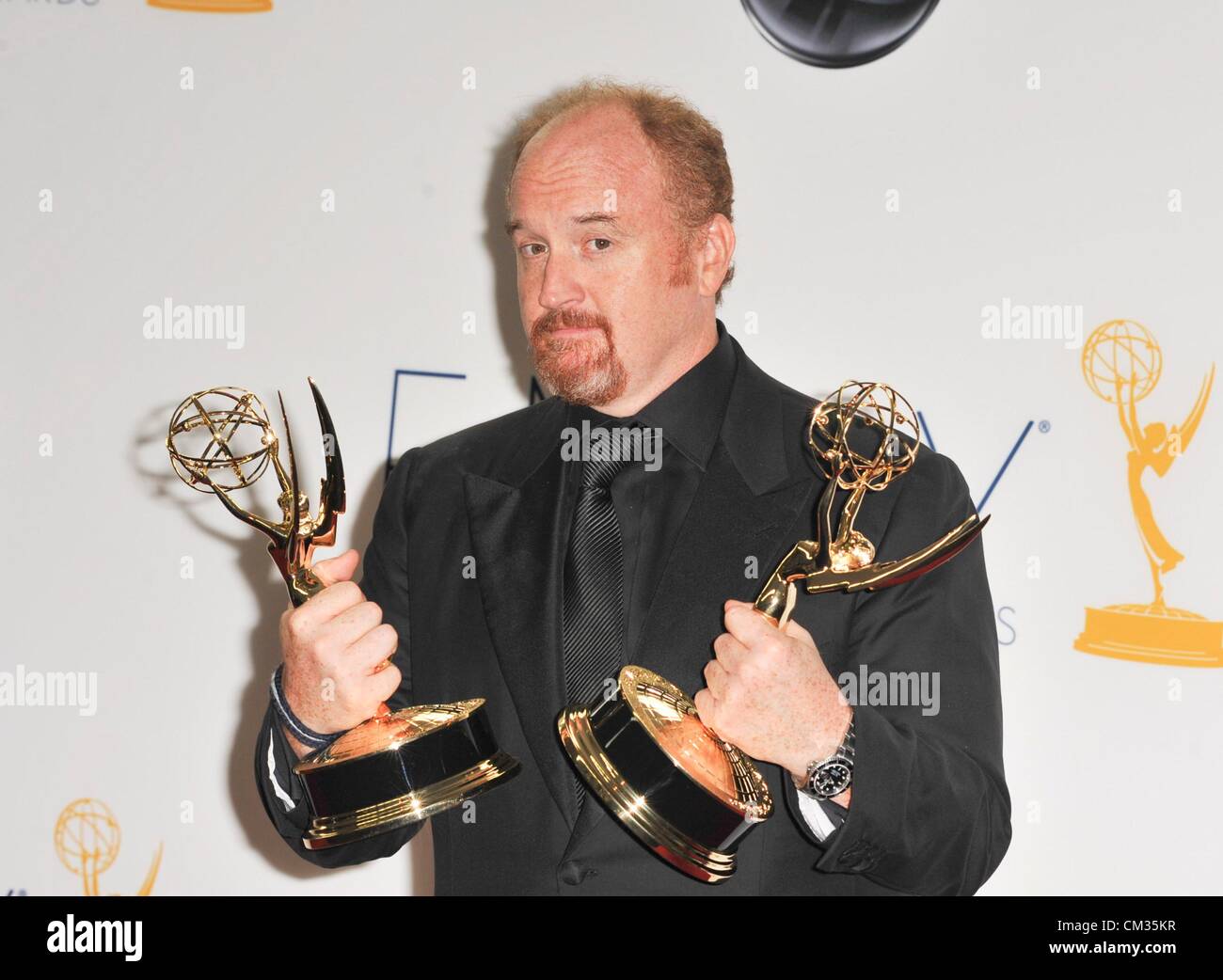 Louis C.K Inpress room64th Primetime Emmy Awards - Presse Raum Nokia Theatre L.A. LIVE Los Angeles CA 23. September 2012 Foto Stockfoto