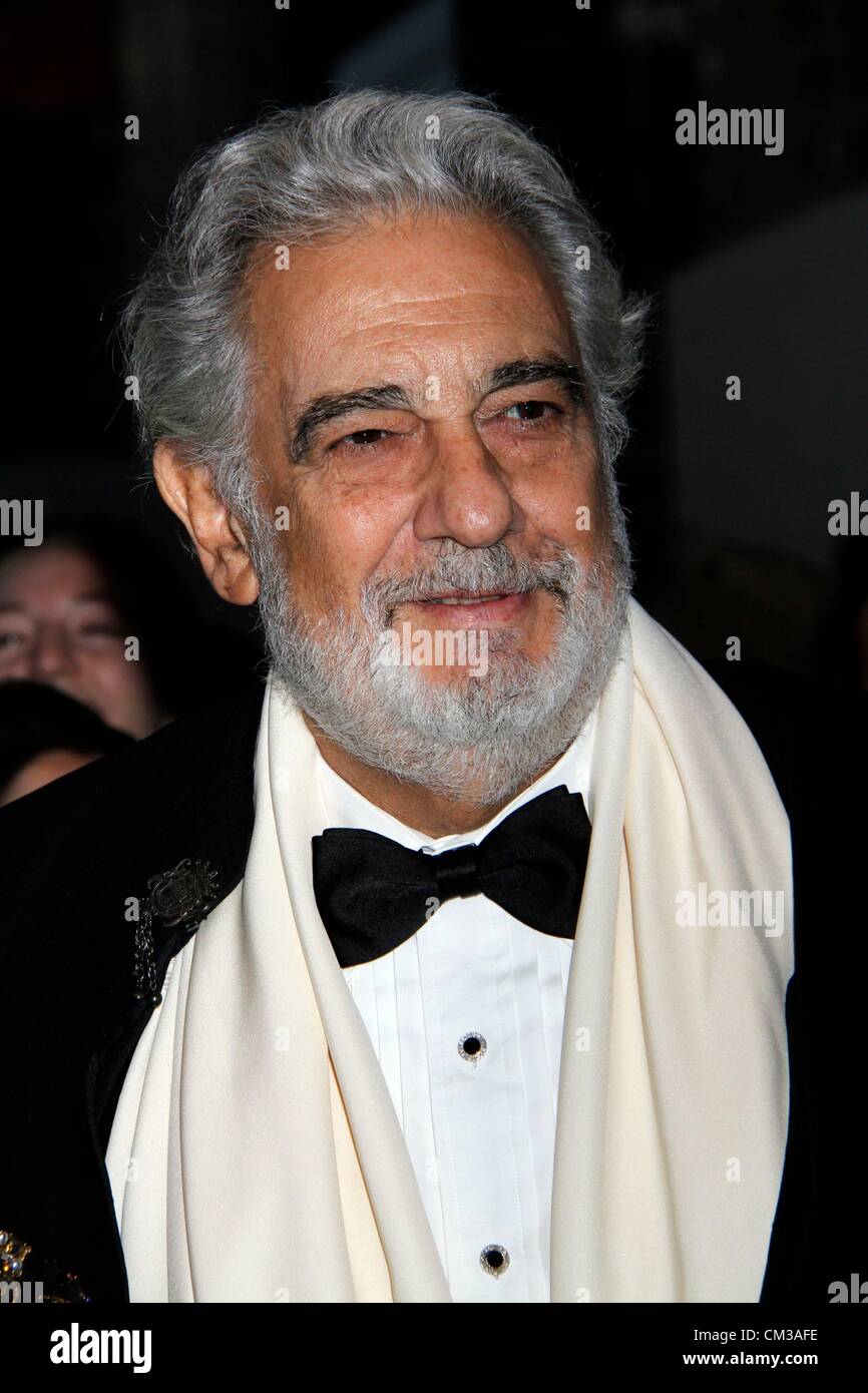 Placido Domingo Ankünfte 2012 Metropolitan Opera Opening Night Gala - Donizettis L'Elisir d ' Amore Lincoln Center New York NY Stockfoto