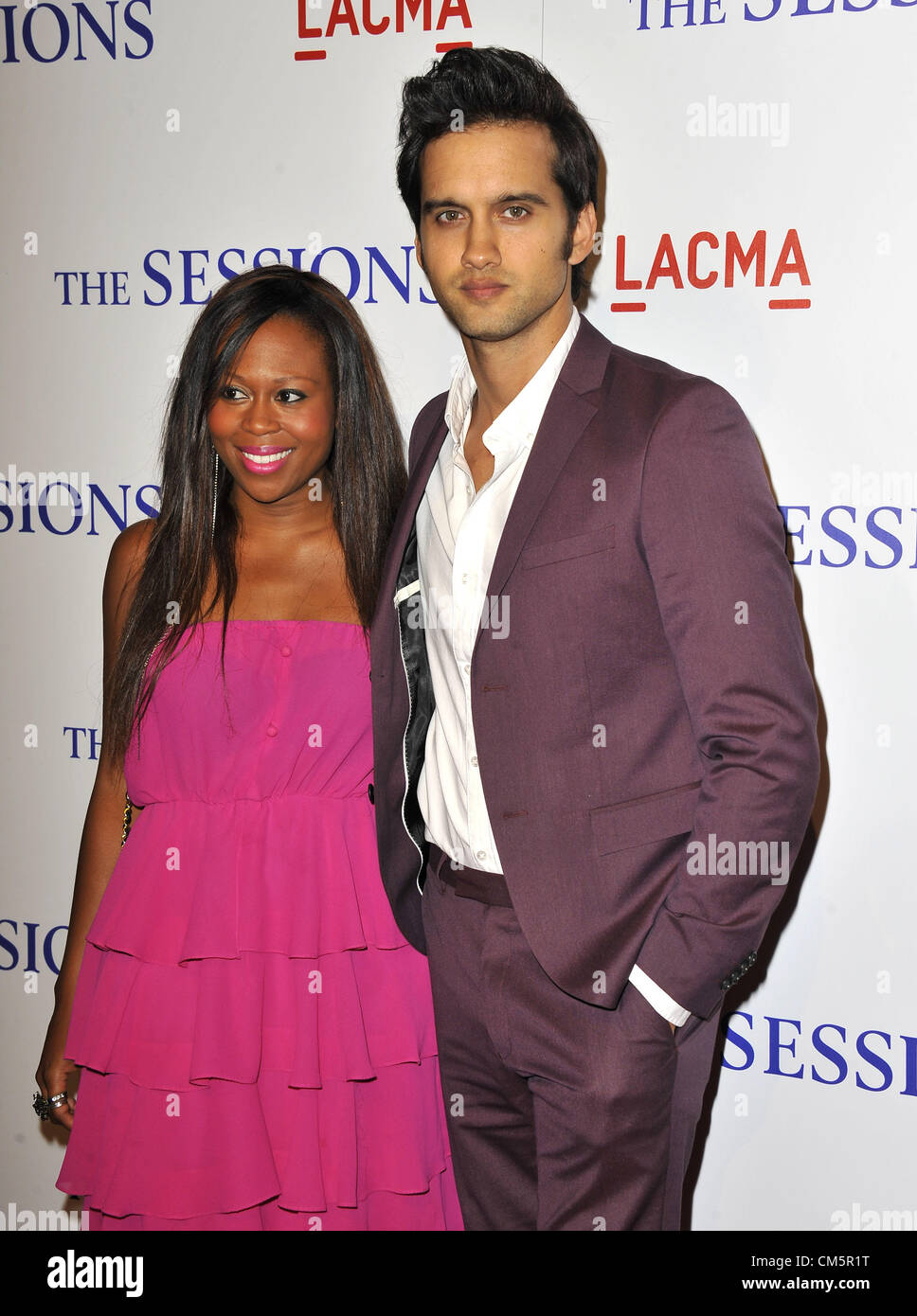 10 Oktober 2012 Los Angeles Kalifornien Usa Michael Steger Frau Brandee Teilnahme An Der Los Angeles Premiere Von The Sessions Im Bing Theater Im Lacma In Los Angeles Kalifornien