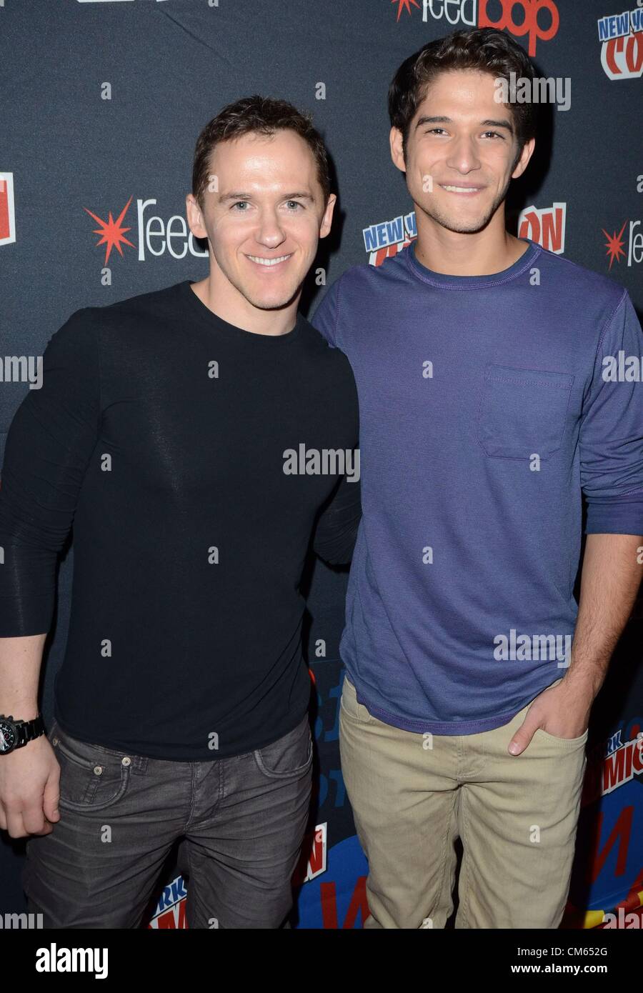 Jeff Davis, Tyler Posey in Anwesenheit für New York Comic Con - Samstag, Javits Center, New York, NY 13. Oktober 2012. Foto von: Derek Sturm/Everett Collection Stockfoto