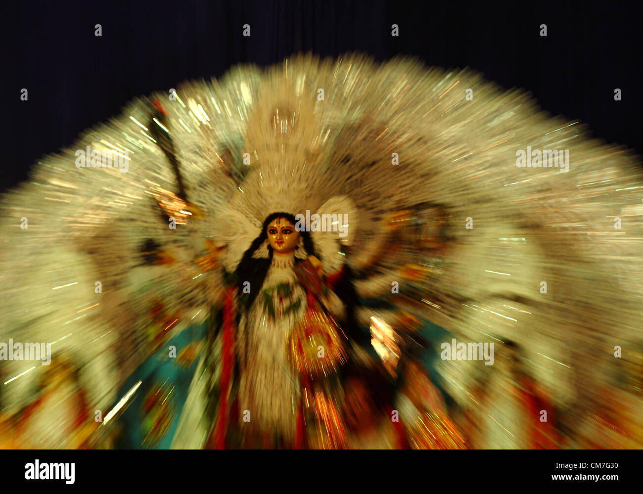 Indische Volksfest Durga Puja Stockfoto