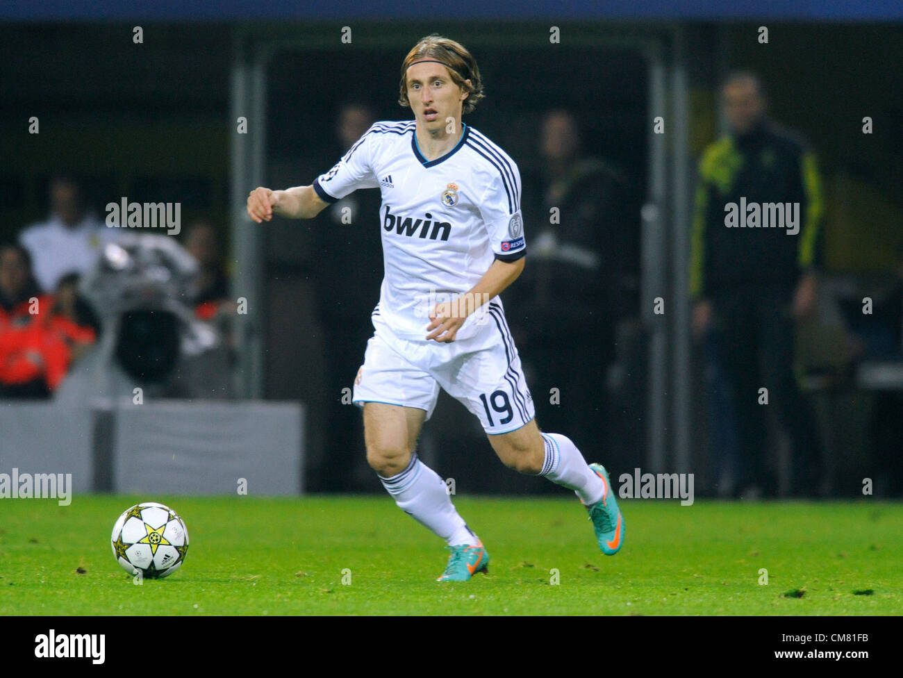 Dortmund, Deutschland, Fußball, Champions League, 3. Spieltag Borussia Dortmund - Real Madrid 2:1: Luka Modric (Real Madrid) Stockfoto