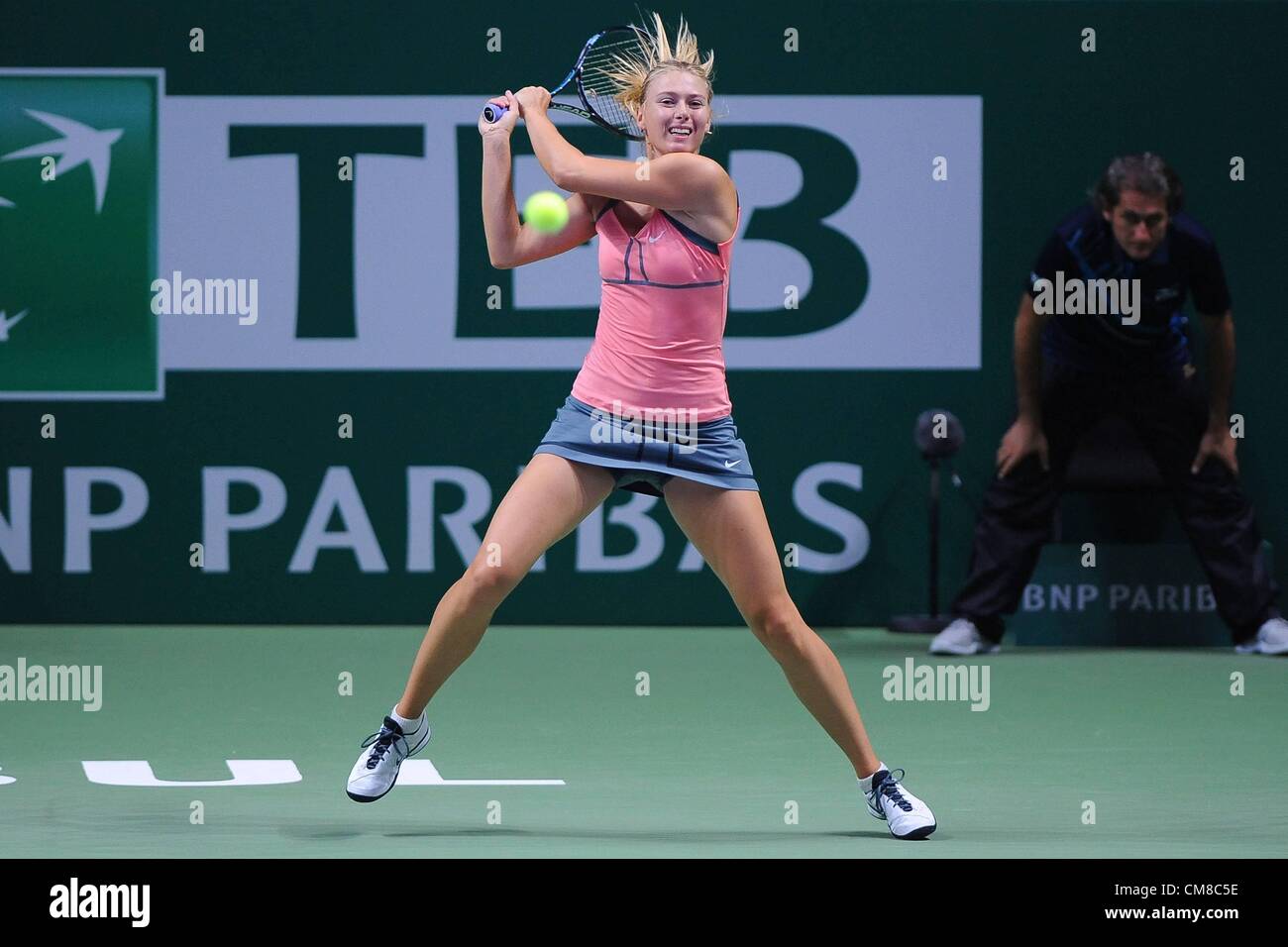 26.10.2012 Istanbul, Türkei.   Maria Sharapova RUS Tennis Masters femininen WTA Tennis Frauen Istanbul 26 10 2012 Stockfoto