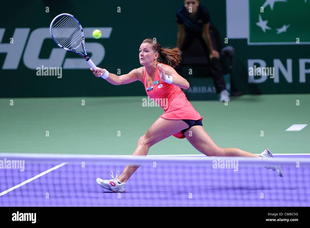 26.10.2012 Istanbul, Türkei.   Agnieska Radwanska POL Tennis Masters femininen WTA Tennis Frauen Istanbul 26 10 2012 Stockfoto