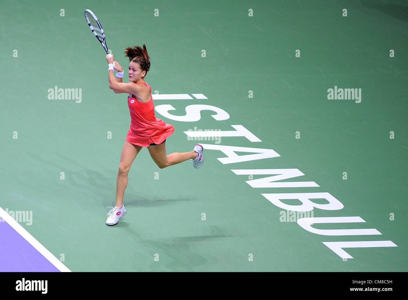 26.10.2012 Istanbul, Türkei.   Agnieska Radwanska POL Tennis Masters WTA Tennis Frauen Istanbul 26 10 2012 Stockfoto