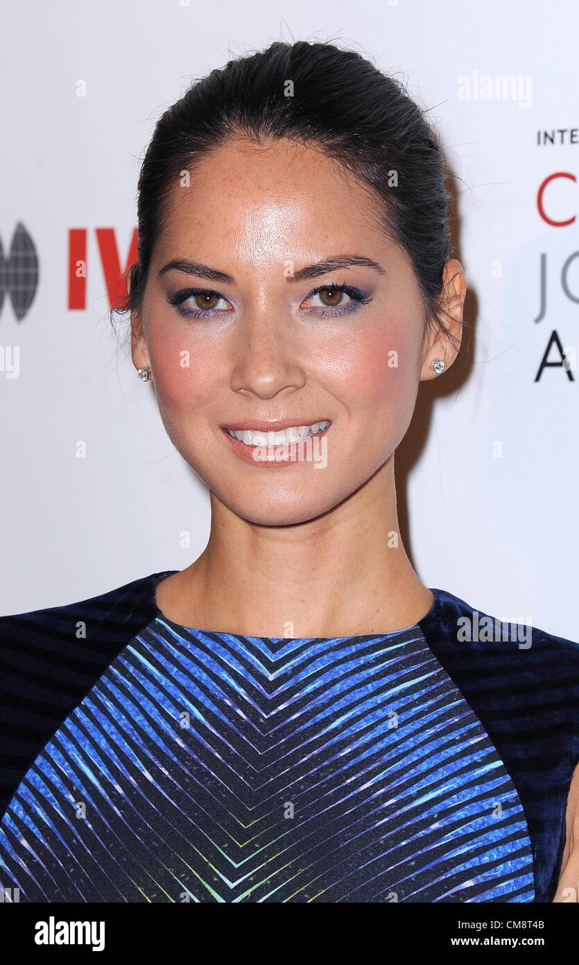 29. Oktober 2012 - Hollywood, Kalifornien, USA - internationaler Frauentag Media Foundation 2012 Mut in Journalism Awards im Beverly Hills Hotel in Beverly Hills, CA 29.10.12 2012..OLIVIA MUNN (Kredit-Bild: © Scott Kirkland/Globe Photos/ZUMAPRESS.com) Stockfoto