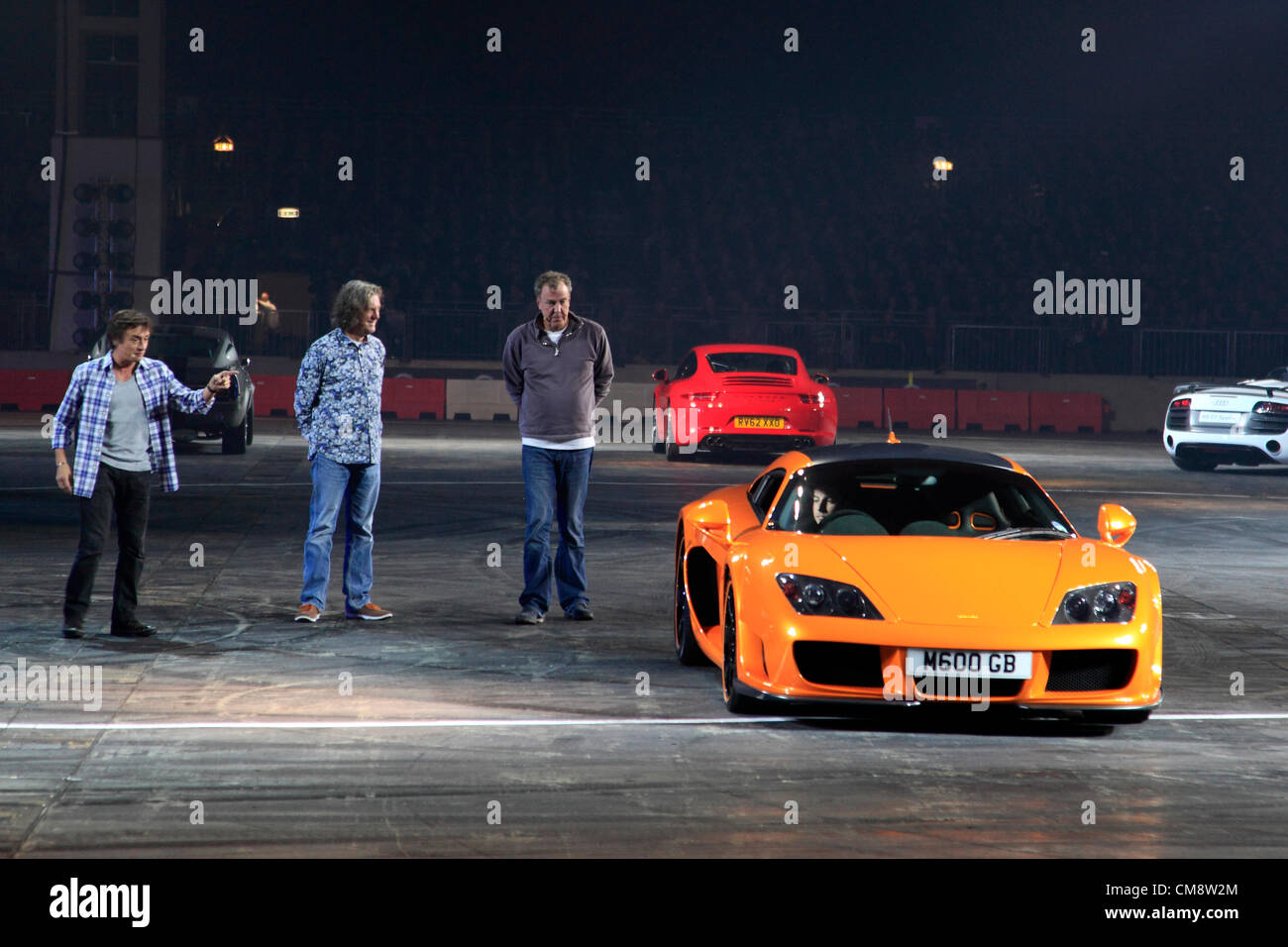 Bild von Top Gear Live Show im National Exhibition Centre Birmingham England 28. Oktober 2012 Stockfoto