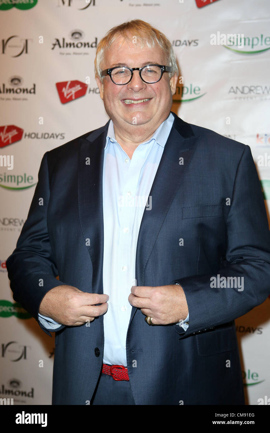 Christopher Biggins abgebildet auf Specsavers Brillenträger des Jahres Awards 2012. Stockfoto