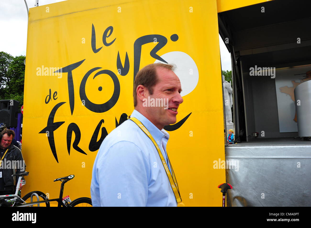 01.07.2012. Tour de France, Liega, Seraing. Stufe 1.  Prudhomme Christian, Liegi Stockfoto