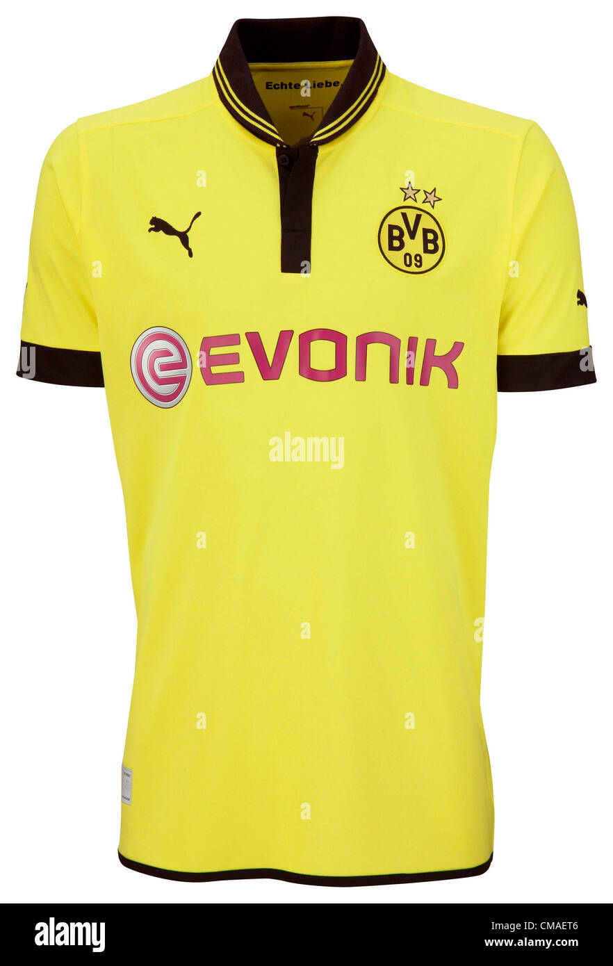 Heimtrikot der deutschen Bundesliga Verein Borussia Dortmund für die Saison 2012/2013 Stockfoto