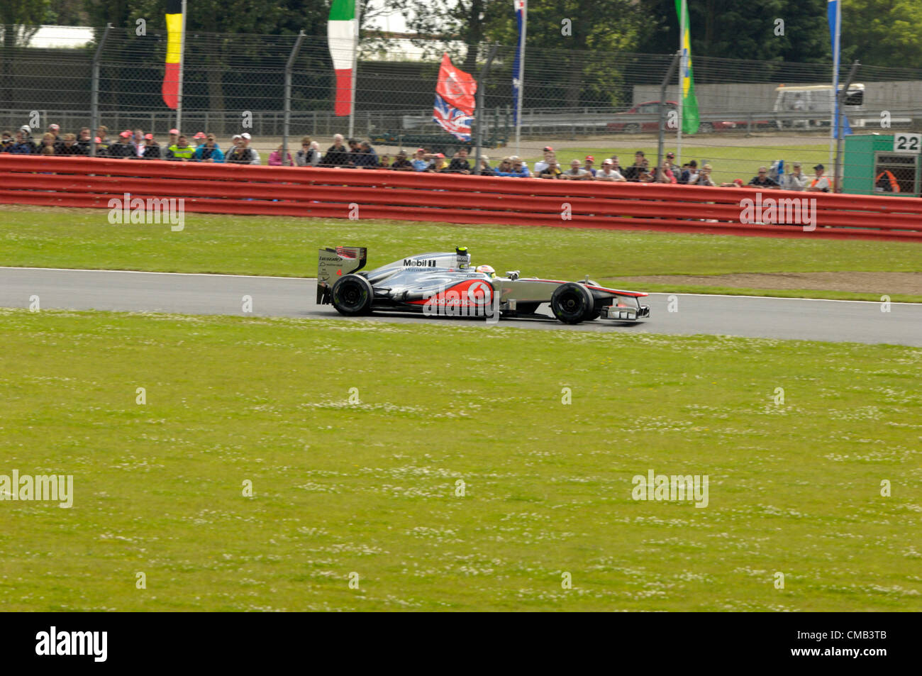 SILVERSTONE, Großbritannien, 8. Juli 2012. Lewis Hamilton, Mclaren beim britischen Grand Prix Stockfoto