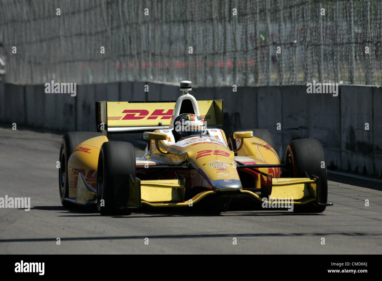 22. Juli 2012 - Edmonton, Alberta, Kanada - IZOD Indycar Series, Indy Edmonton, Edmonton, AB, Kanada, 20.-22. Juli 2012 RYAN HUNTER REAY, Andretti Autosport. (Kredit-Bild: © Ron Bijlsma/ZUMAPRESS.com) Stockfoto