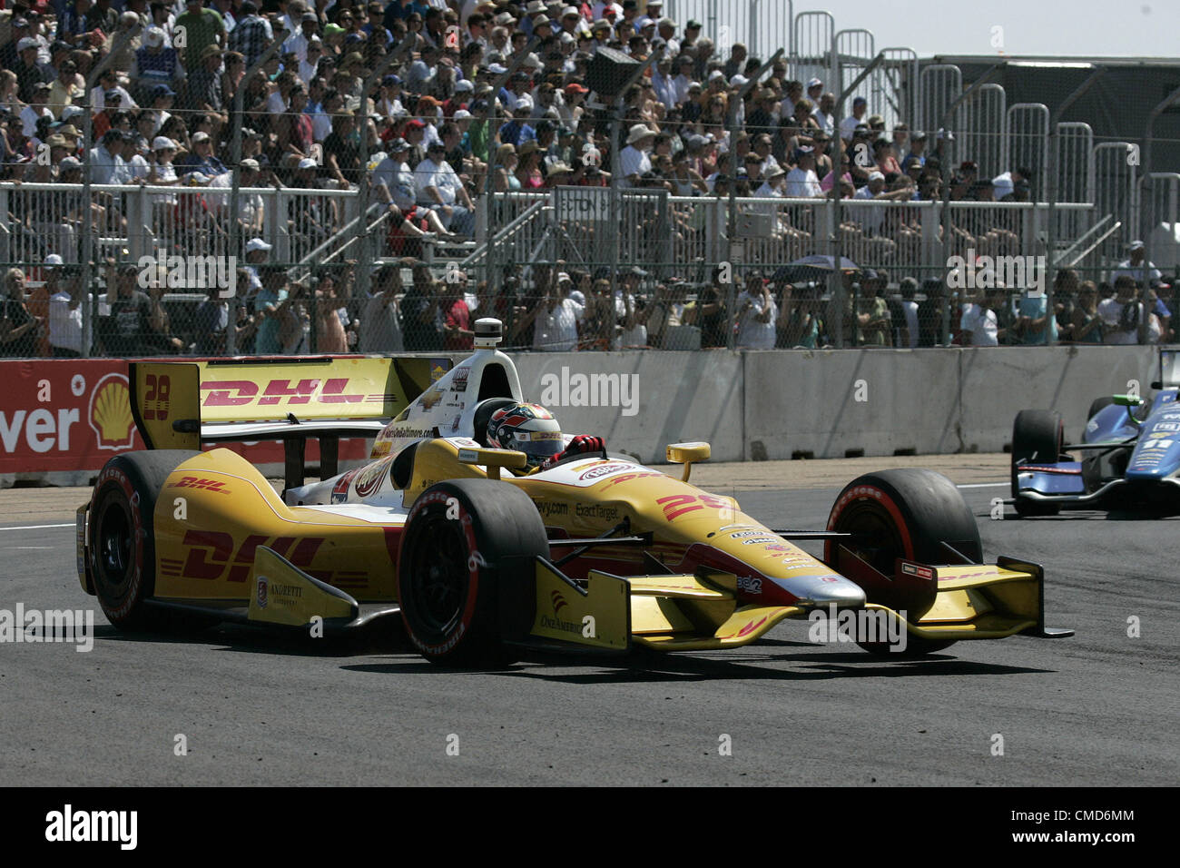 22. Juli 2012 - Edmonton, Alberta, Kanada - IZOD Indycar Series, Indy Edmonton, Edmonton, AB, Kanada, 20.-22. Juli 2012 RYAN HUNTER REAY, Andretti Autosport. (Kredit-Bild: © Ron Bijlsma/ZUMAPRESS.com) Stockfoto