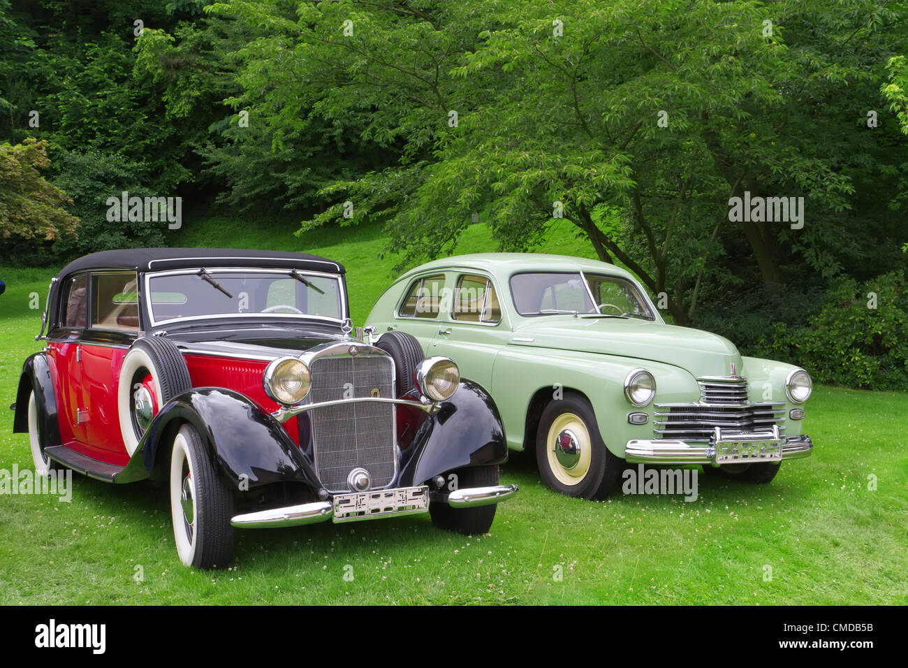 BADEN-BADEN, Deutschland – Juli 13: "MERCEDES-BENZ 540K" (1937) auf der