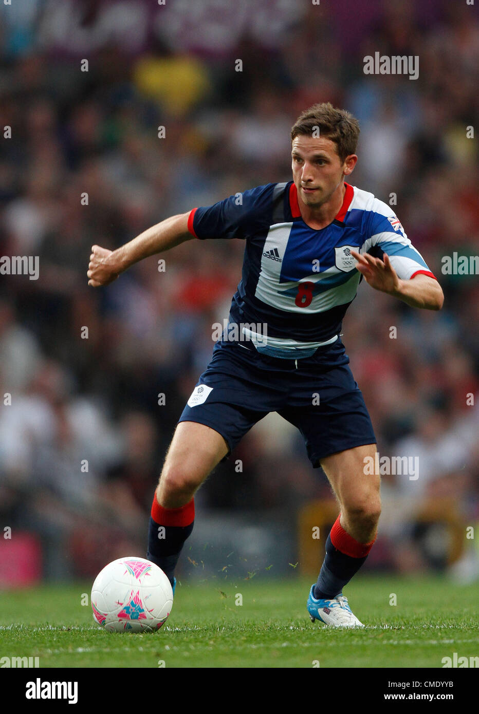 JOE ALLEN GREAT BRITAIN OLD TRAFFORD MANCHESTER ENGLAND 26. Juli 2012 Stockfoto
