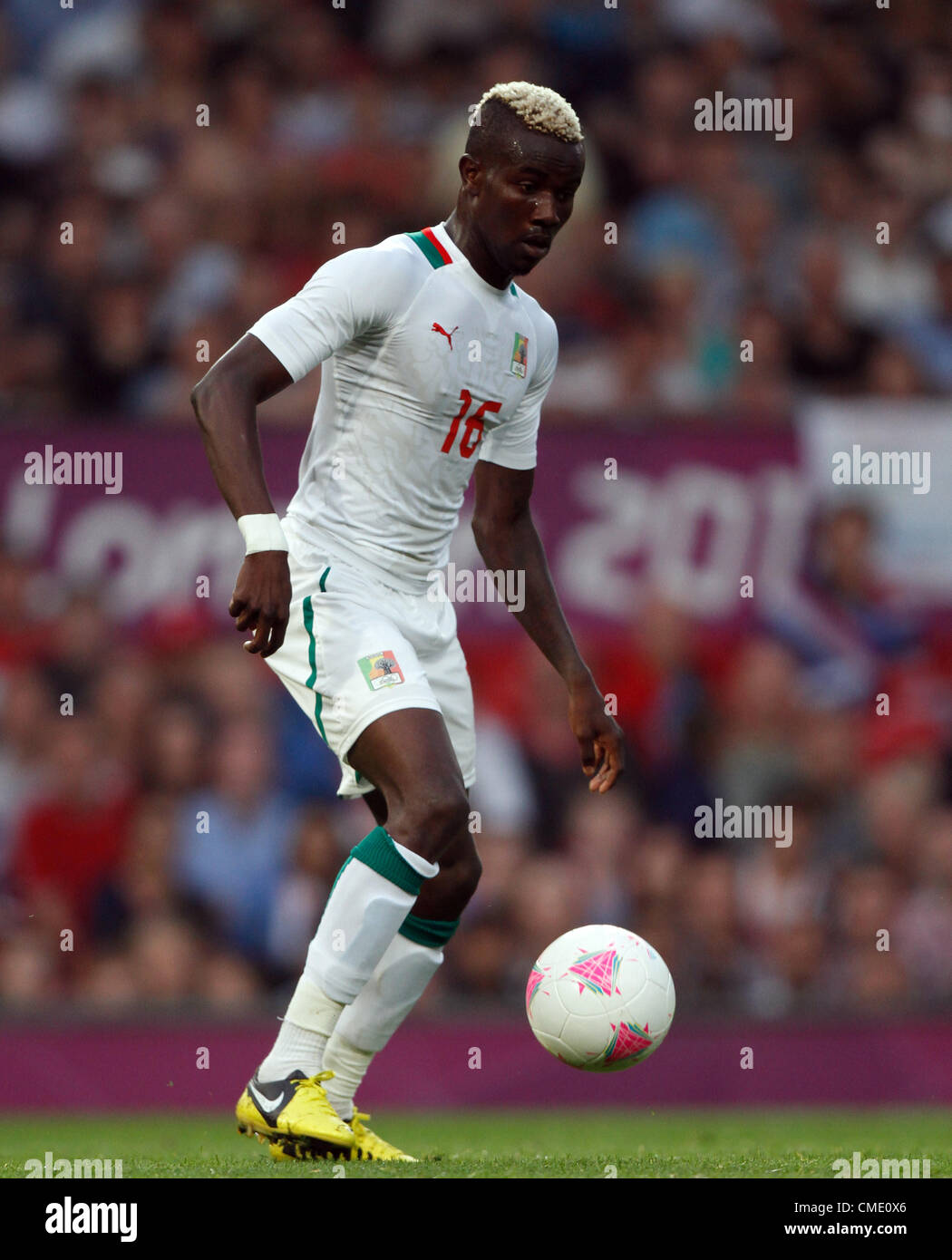 PAPE SOUARE SENEGAL OLD TRAFFORD MANCHESTER ENGLAND 26. Juli 2012 Stockfoto