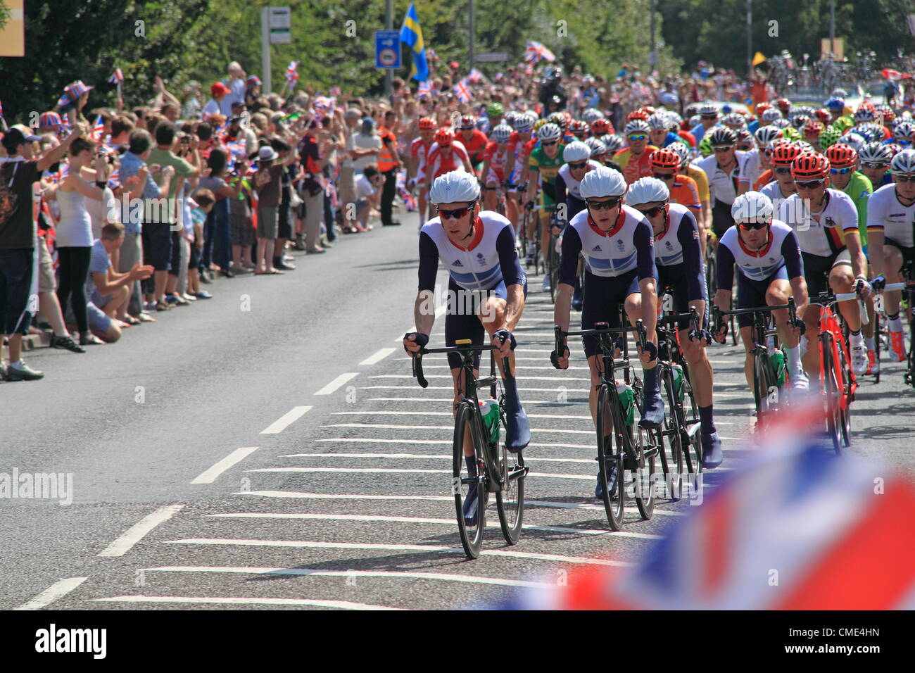 London 2012 Olympische Männer Straßenrennen. Samstag, 28. Juli 2012