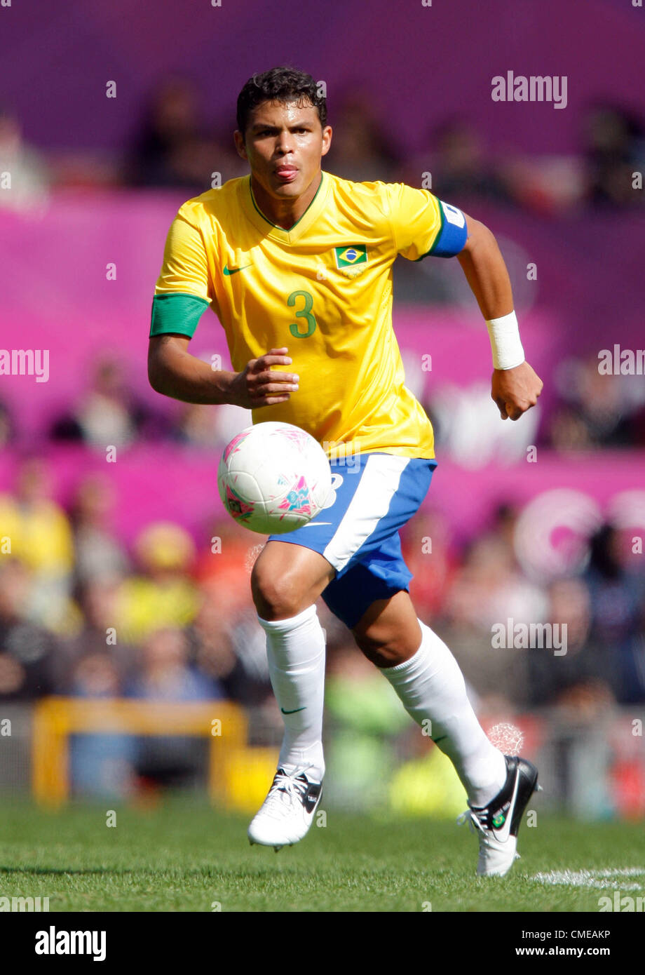 THIAGO SILVA Brasilien OLD TRAFFORD MANCHESTER ENGLAND 29. Juli 2012 Stockfoto