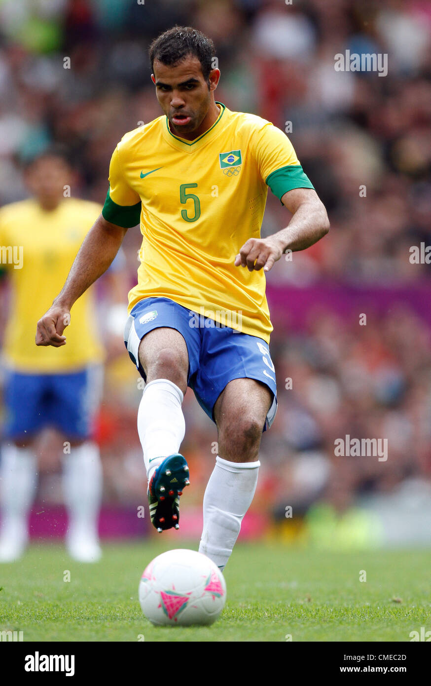 SANDRO Brasilien OLD TRAFFORD MANCHESTER ENGLAND 29. Juli 2012 Stockfoto