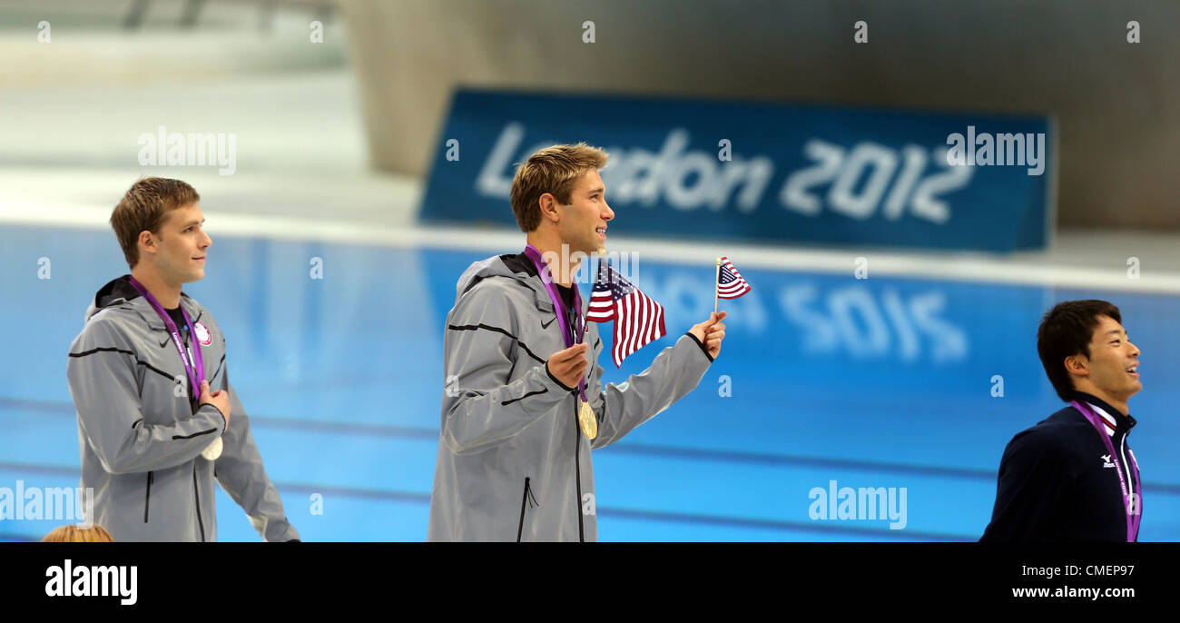 NICK THOMAS MATTHEW GREVERS & USA & JAPAN STRATFORD LONDON ENGLAND 30. Juli 2012 Stockfoto