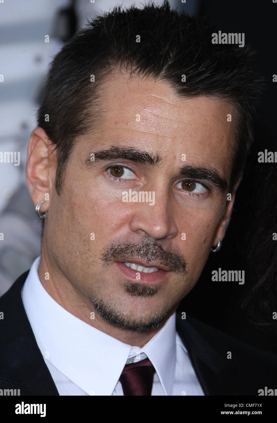 COLIN FARRELL TOTAL RECALL. PREMIERE HOLLYWOOD LOS ANGELES Kalifornien USA 1. August 2012 Stockfoto