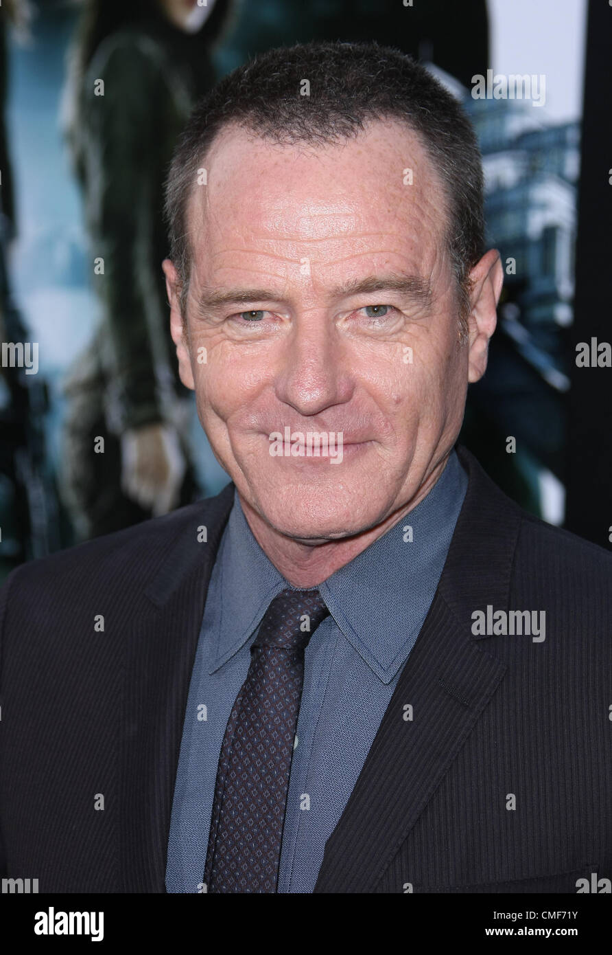 BRYAN CRANSTON TOTAL RECALL. PREMIERE HOLLYWOOD LOS ANGELES Kalifornien USA 1. August 2012 Stockfoto