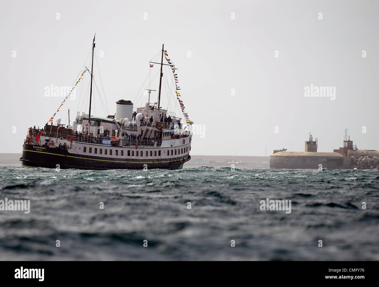 Klassisches Kreuzfahrtschiff Balmoral 4. August 2012 Bild: DORSET MEDIA SERVICE Stockfoto