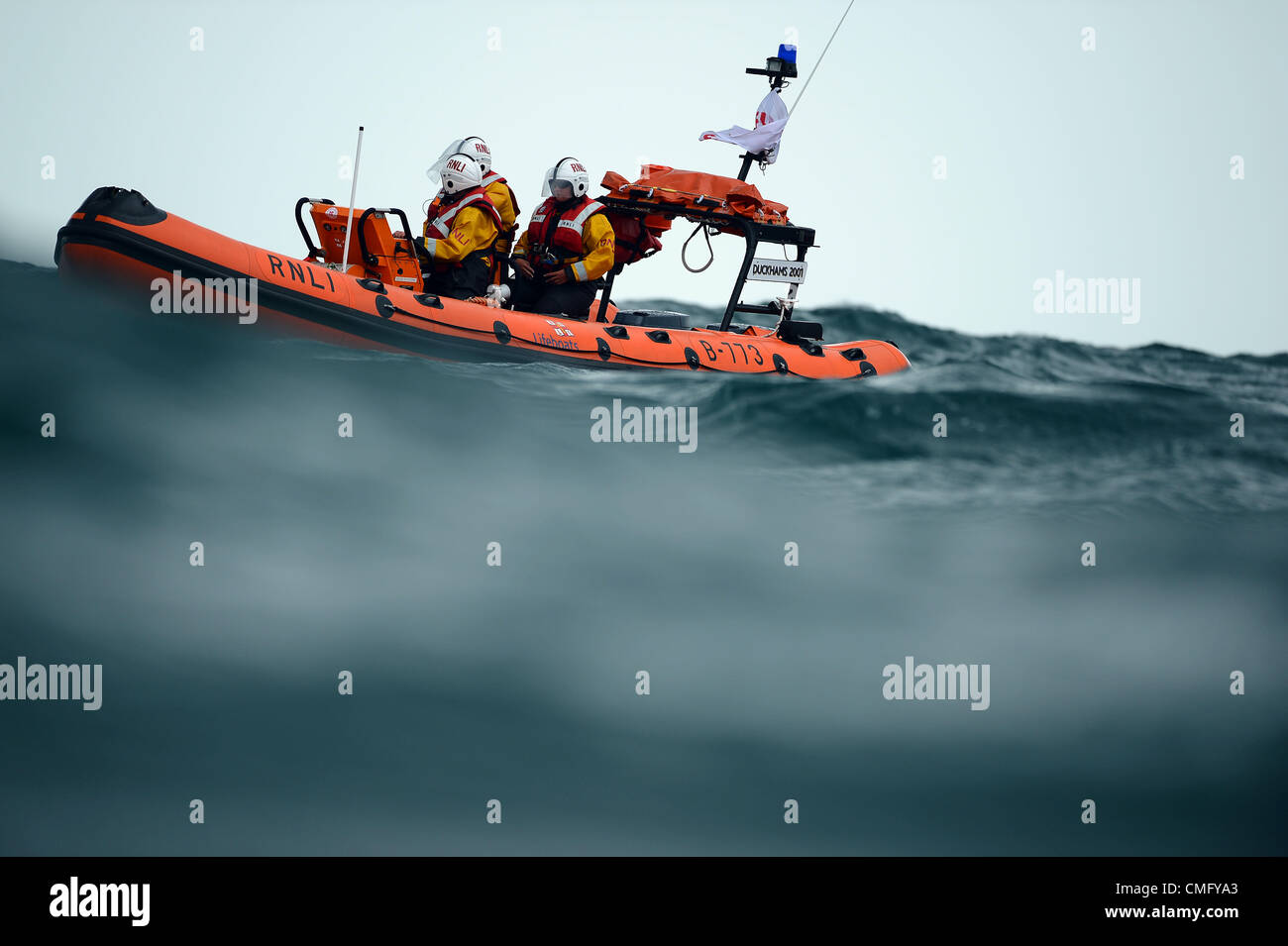 RNLI Inshore Rettungsboot, UK Stockfoto