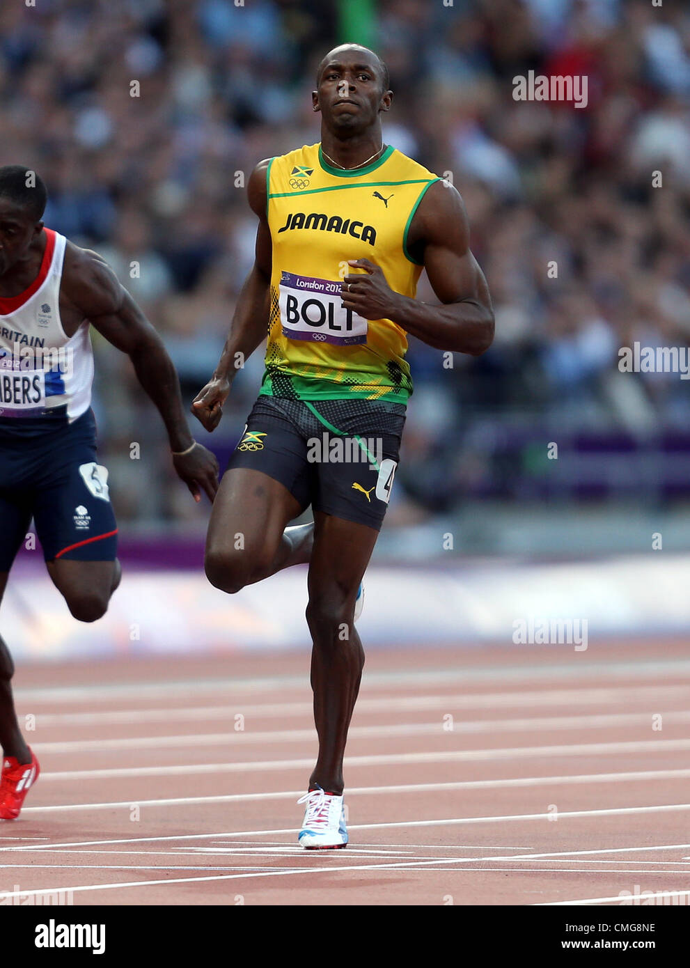 USAIN-SCHRAUBE 2012 Stockfoto