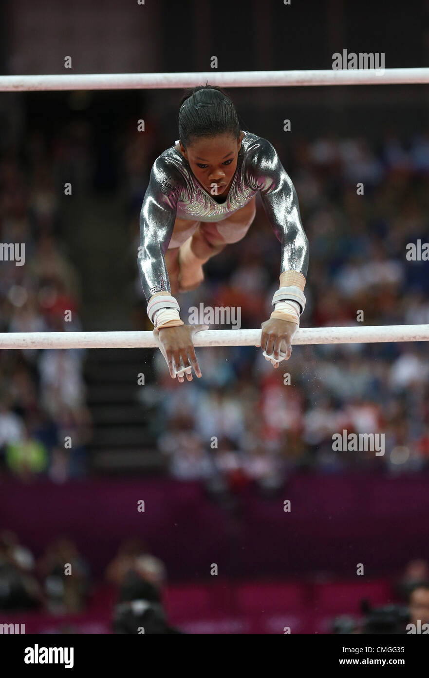 GABRIELLE DOUGLAS USA STRATFORD LONDON ENGLAND 6. August 2012 Stockfoto