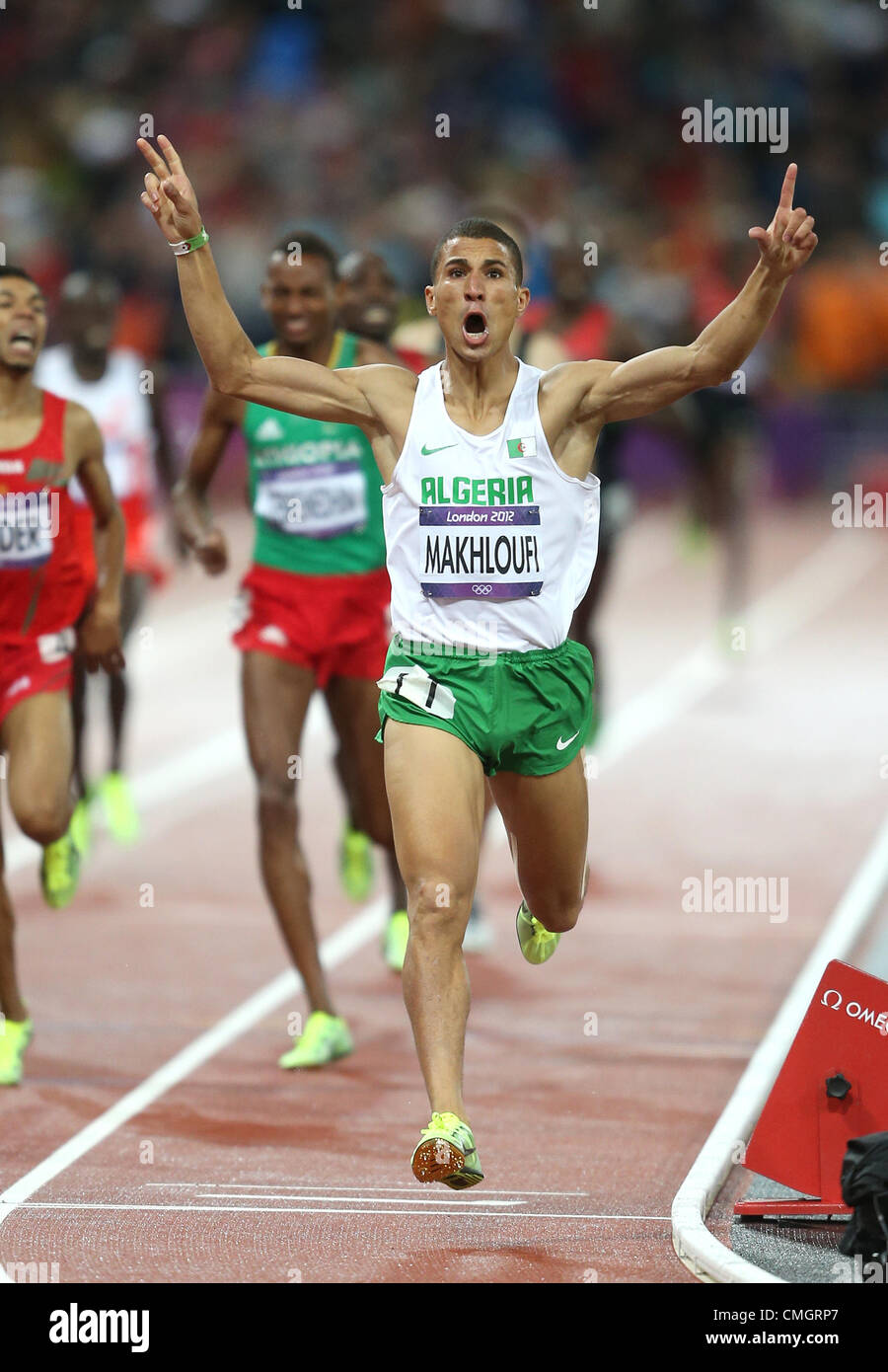 TAOUFIK MAKHLOUFI OLYMPISCHE SPIELE 2012 Stockfoto