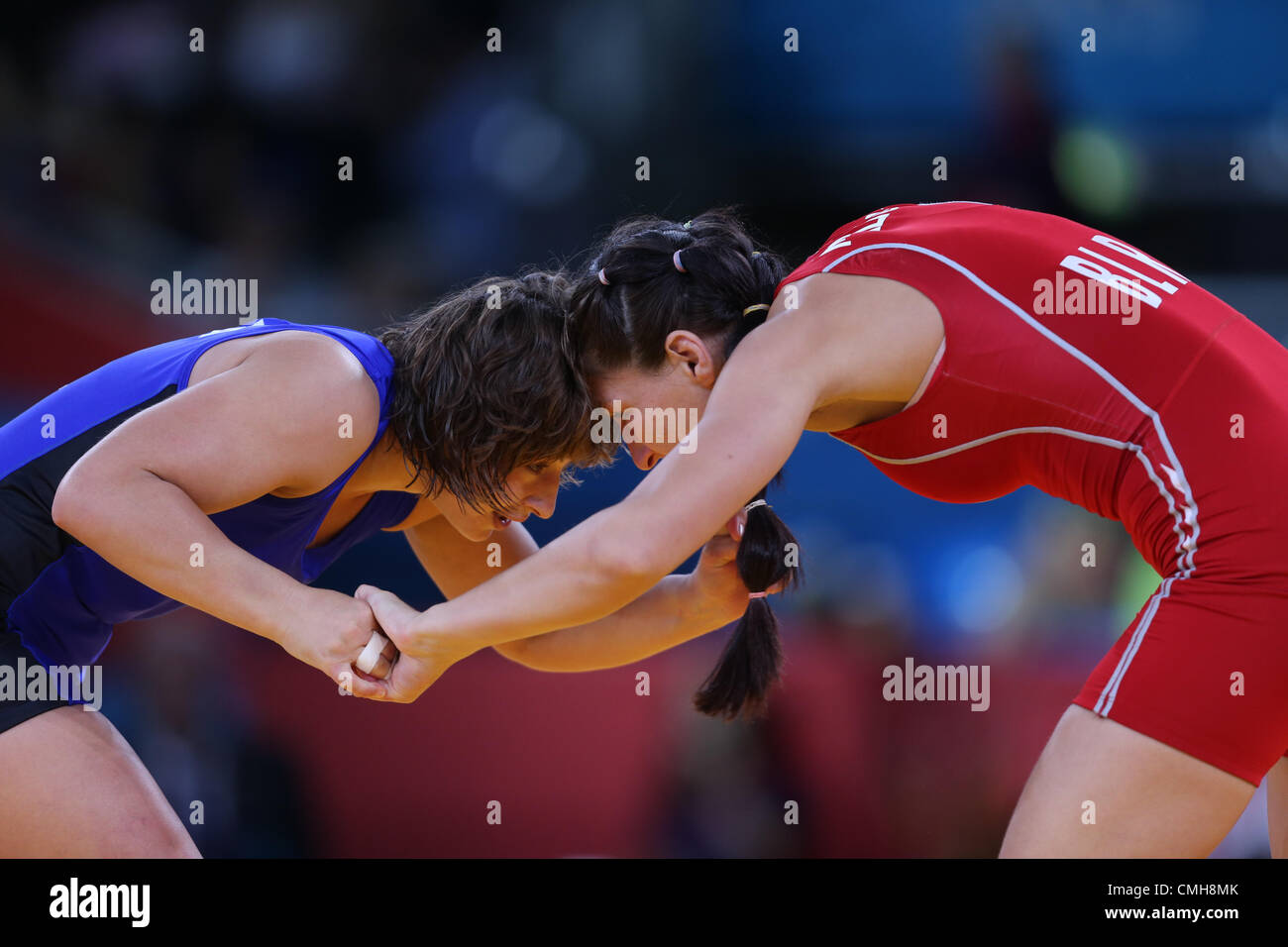 VASILISA MARZALYUK V STANKA ZL Bulgarien V Bulgarien Excel ARENA LONDON ENGLAND 9. August 2012 Stockfoto