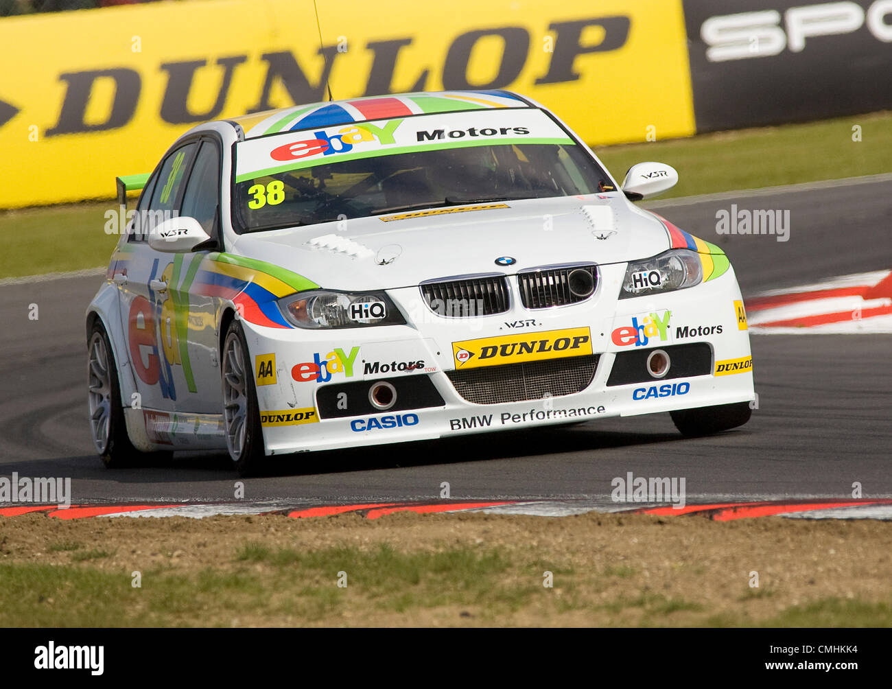 11.08.2012, Norfolk, England, Tom Onslow-Cole fahren Ebay Motors BMW 320i E90 während Samstag qualifying, British Touring Car Championship Snetterton 300 Curcuit. Stockfoto