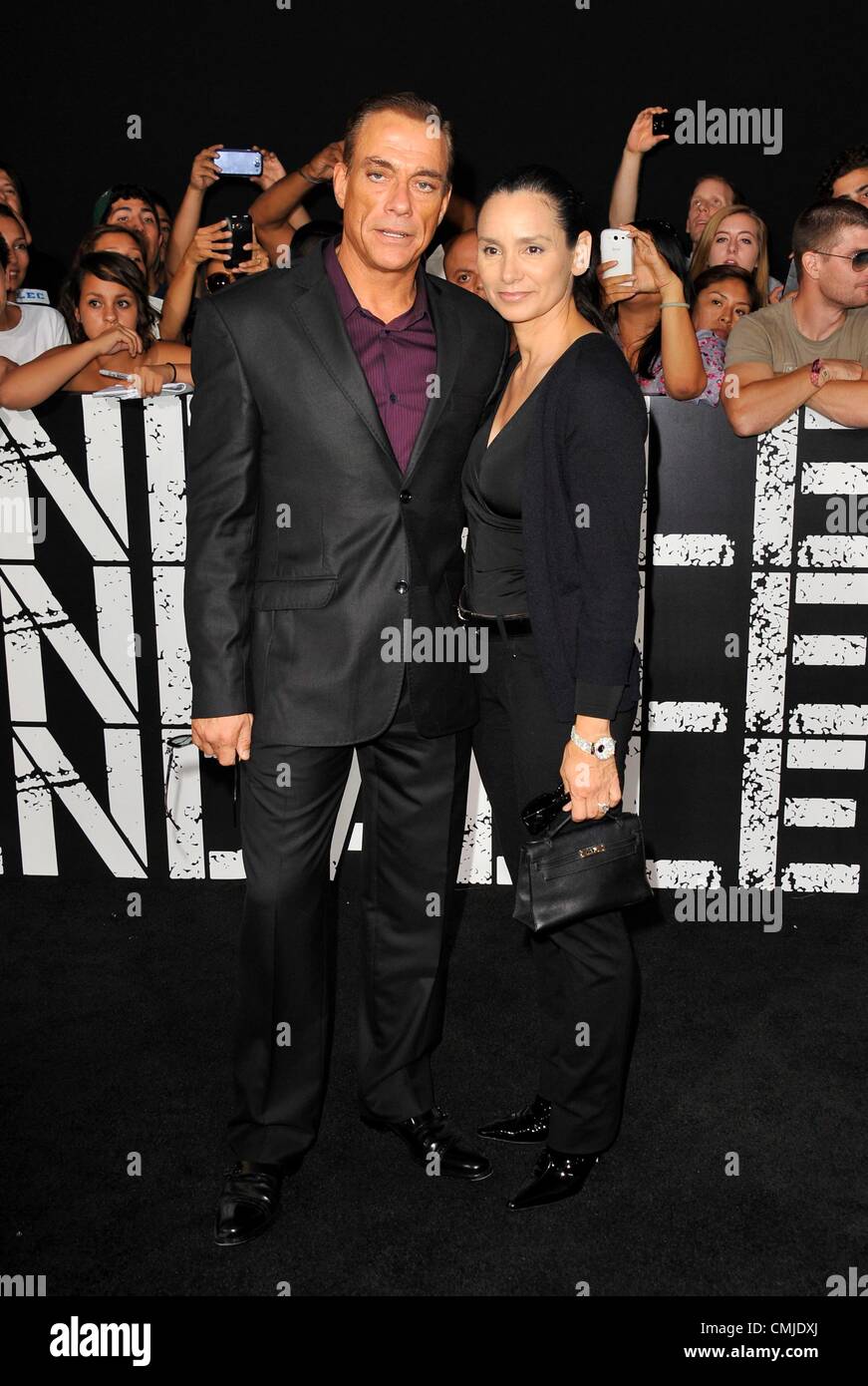 15. August 2012. Jean-Claude Van Damme im Ankunftsbereich für THE EXPENDABLES 2 Premiere, Graumans Chinese Theatre, Los Angeles, CA 15. August 2012. Foto von: Dee Cercone/Everett Collection/Alamy Live-Nachrichten Stockfoto