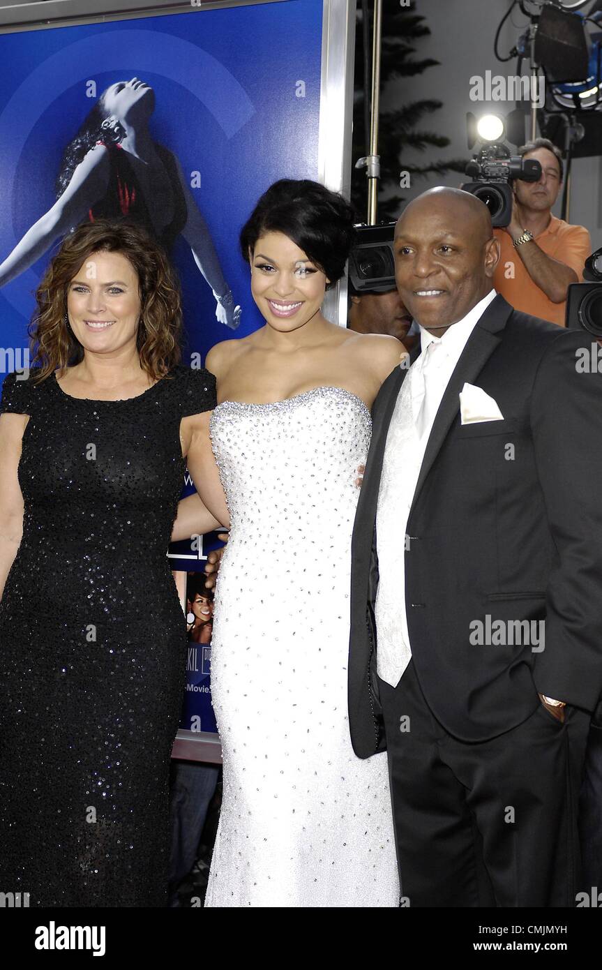 Jodi Sparks, Jordin Sparks, Phillippi Sparks im Ankunftsbereich für SPARKLE Premiere, Graumans Chinese Theatre, Los Angeles, CA 16. August 2012. Foto von: Michael Germana/Everett Collection Stockfoto