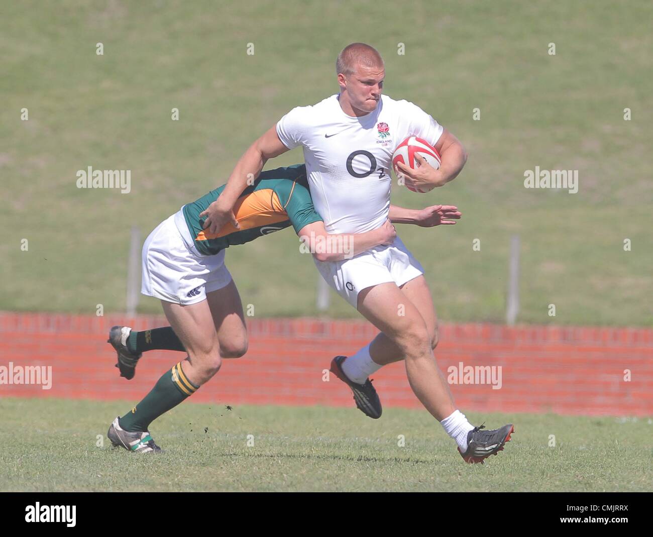 CAPE TOWN, SOUTH AFRICA - 18. AUGUST, England Mitte Tom Stephenson während der U18 International Series-Partie zwischen SA Schulen und England bei UWC Sportstadion in Bellville am 18. August 2012 in Kapstadt, Südafrika-Foto von Carl Fourie / Gallo Images Stockfoto