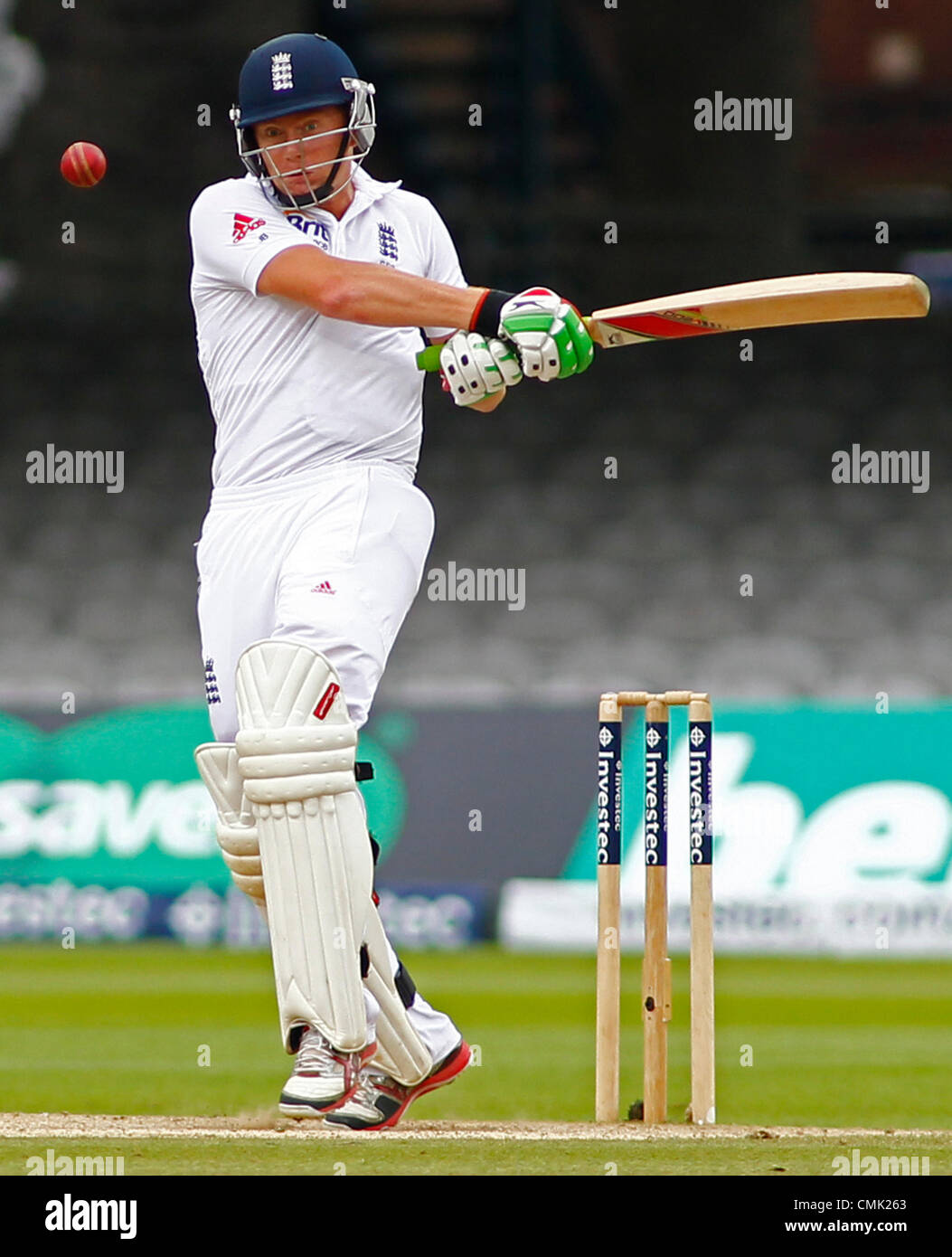 London, England, Vereinigtes Königreich. 20. August 2012. Englands Jonny Bairstow während der dritten Investec Cricket Test Länderspiel zwischen England und Südafrika, spielte an der Lords Cricket Ground. Stockfoto