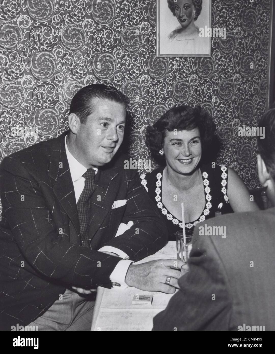 DON DEFORE mit Frau Marion Holmes.Supplied von Fotos, inc. (CreditBild